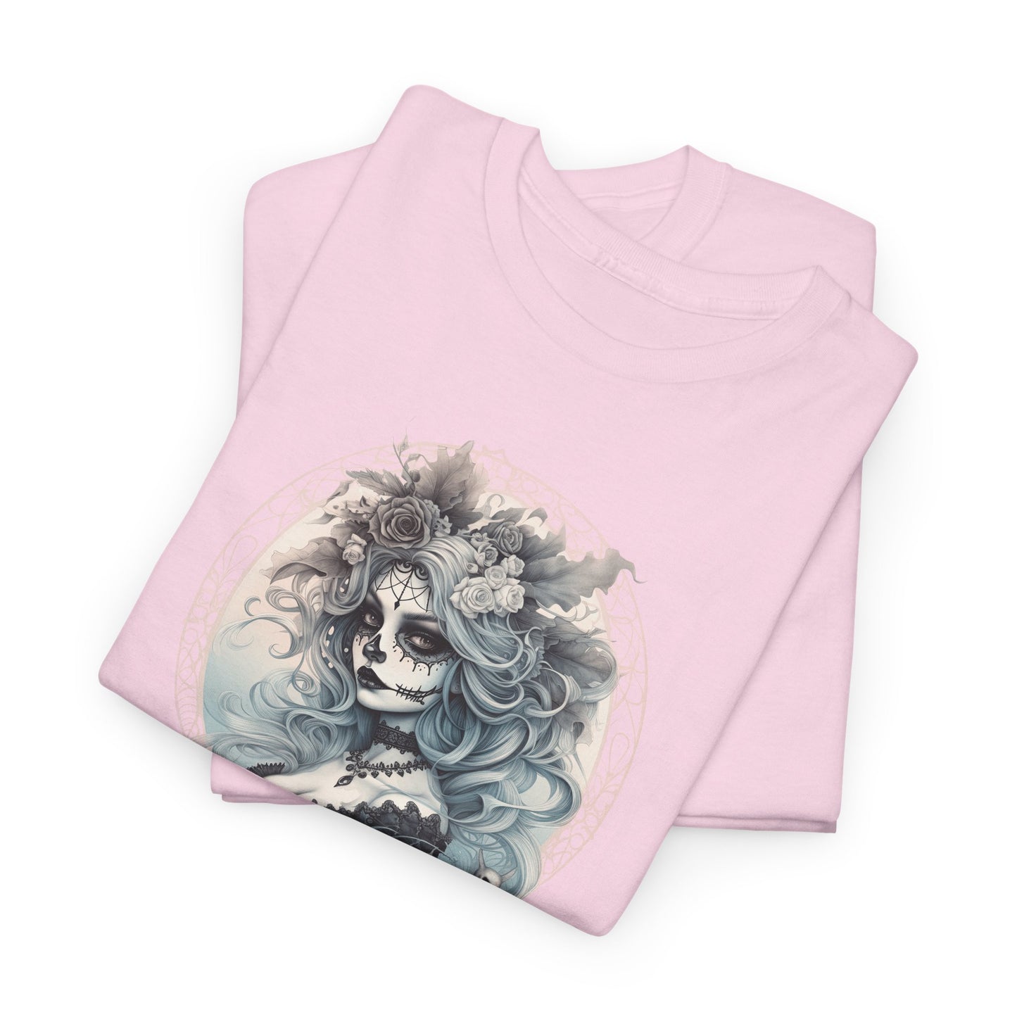 Halloween 019 Dia De Los Muertos WB Unisex Heavy Cotton Tee - Gilden 5000