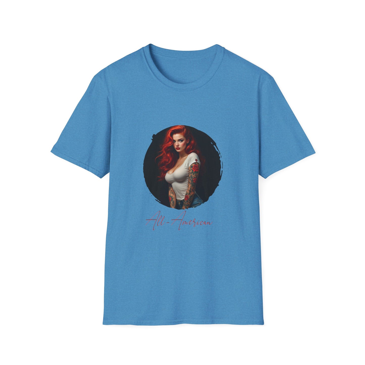 All-American - 10, Unisex Softstyle T-Shirt, Retro Car Tee, Automotive Gift, Car Enthusiast Apparel, Classic Cars, Father's Day Gift