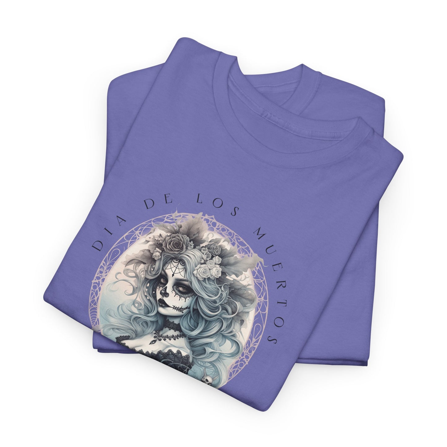 Halloween 013 Dia De Los Muertos WB Unisex Heavy Cotton Tee - Gilden 5000