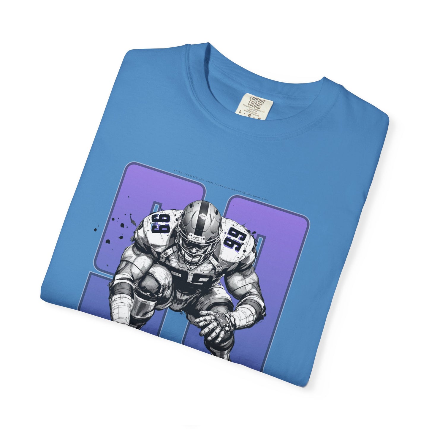 Trench Monster #99 – Powerhouse Football T-Shirt | Bold Lineman Art Tee for Gridiron Fans & Game-Day Warriors Unisex Garment-Dyed T-shirt