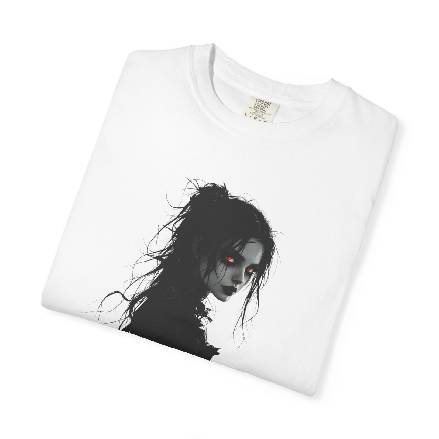 Spooky Gothic Halloween T-Shirt – Dark Witch Aesthetic Tee for Horror Lovers & Fall Vibes Unisex Garment-Dyed T-shirt