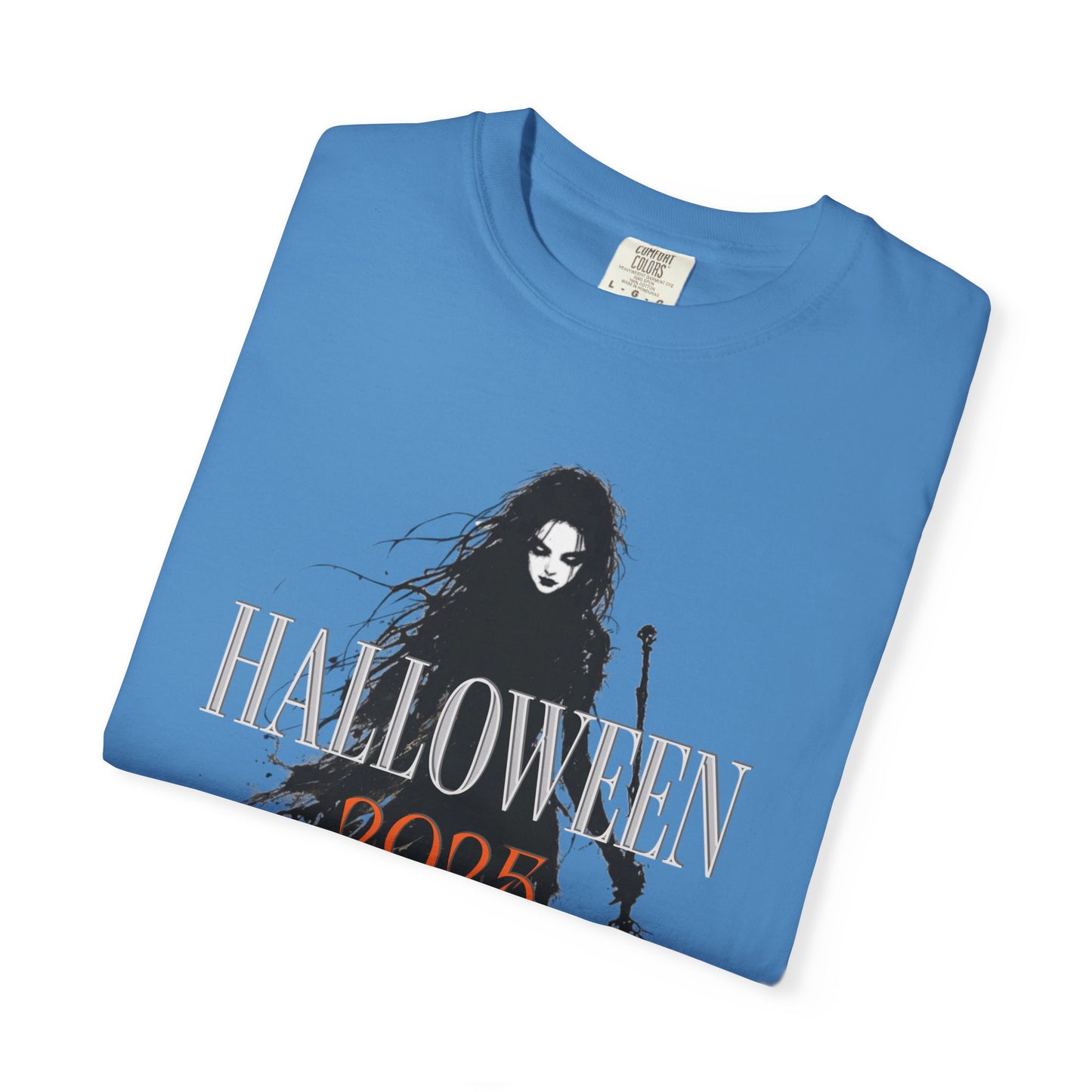 Halloween 2025 Gothic Witch T-Shirt – Dark Aesthetic Tee for Spooky Season Lovers Unisex Garment-Dyed T-shirt