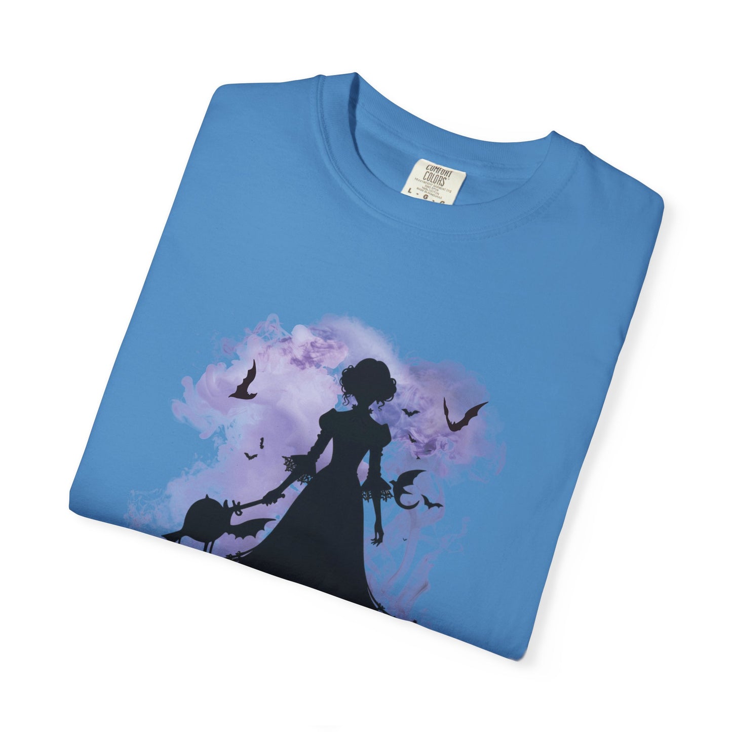 Gothic Halloween Witch Silhouette Spooky Aesthetic for Trick-or-Treat & Halloween Lovers Unisex Garment-Dyed T-shirt