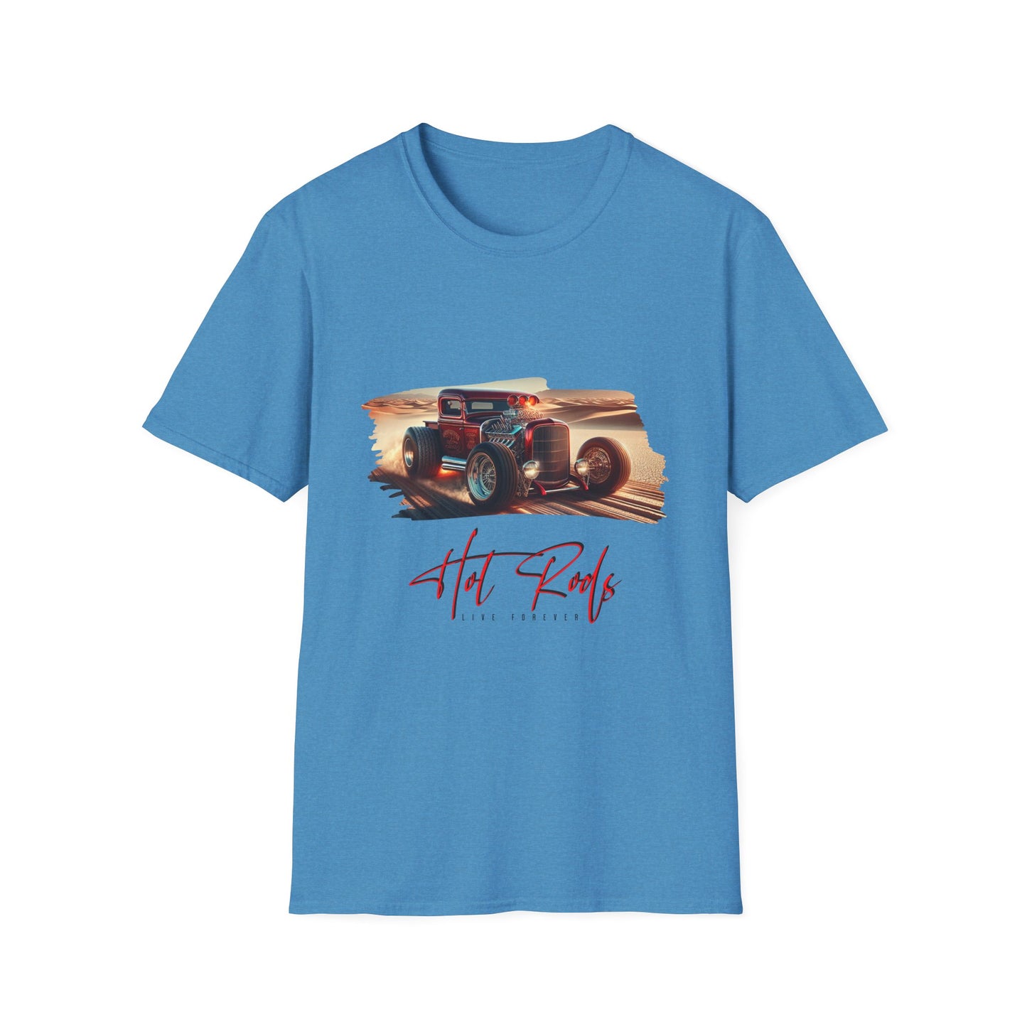 Vintage Hot Rod - 50, Unisex Softstyle T-Shirt, Retro Car Tee, Automotive Gift, Car Enthusiast Apparel, Classic Cars, Father's Day Gift