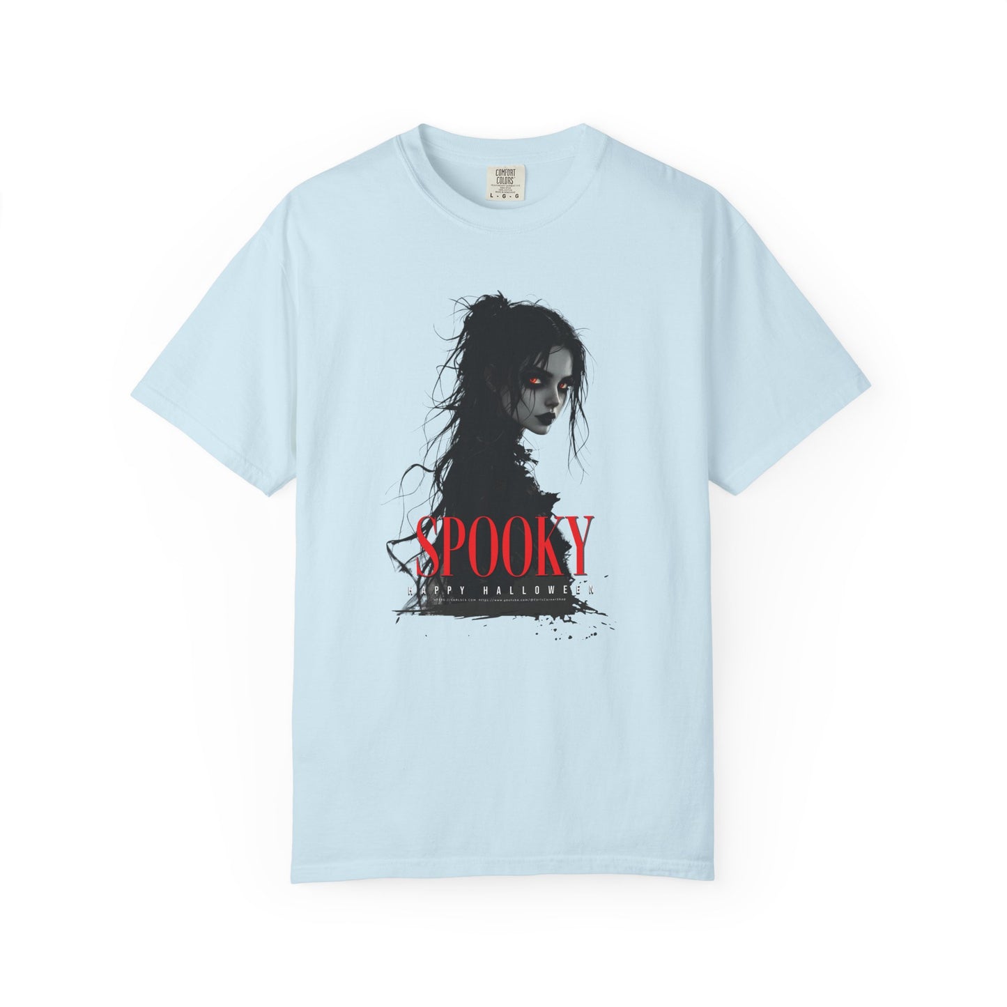 Spooky Gothic Halloween T-Shirt – Dark Witch Aesthetic Tee for Horror Lovers & Fall Vibes Unisex Garment-Dyed T-shirt