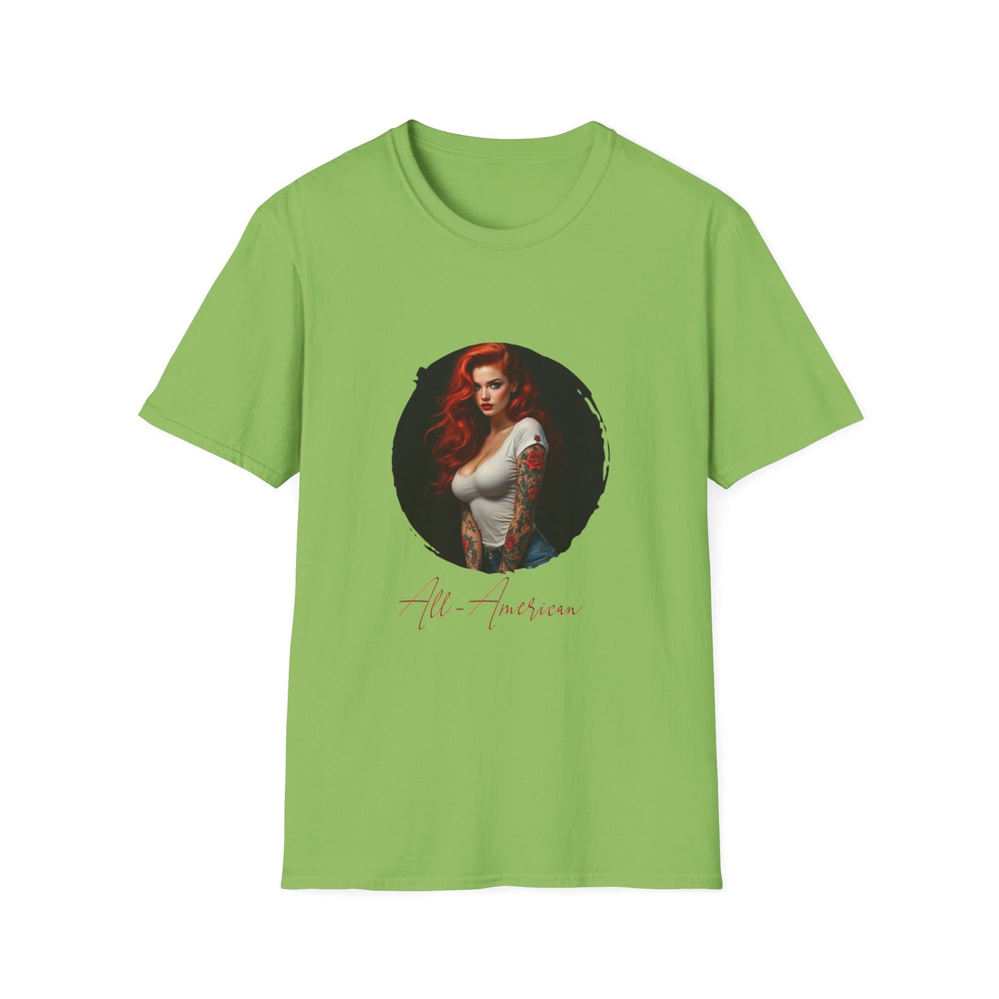 All-American - 10, Unisex Softstyle T-Shirt, Retro Car Tee, Automotive Gift, Car Enthusiast Apparel, Classic Cars, Father's Day Gift