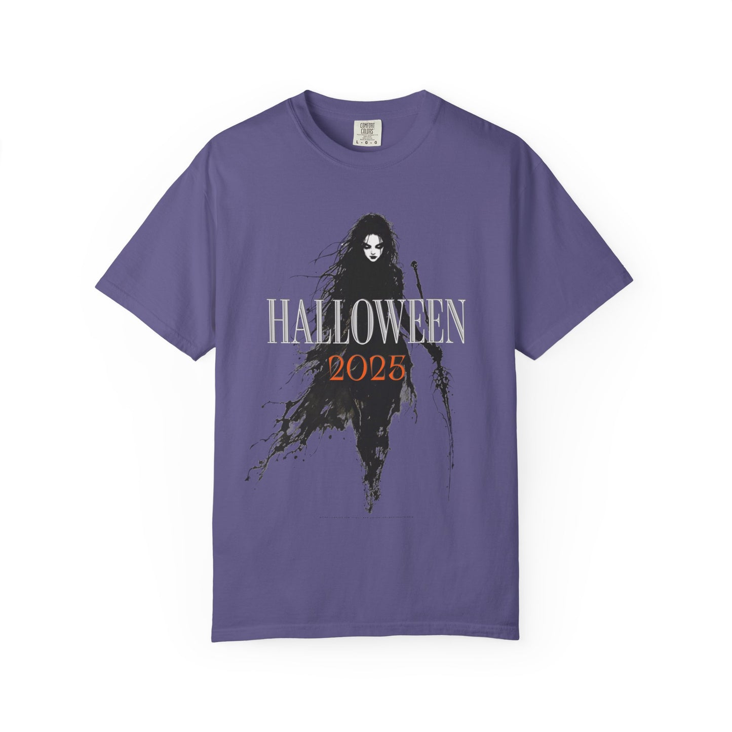 Halloween 2025 Gothic Witch T-Shirt – Dark Aesthetic Tee for Spooky Season Lovers Unisex Garment-Dyed T-shirt