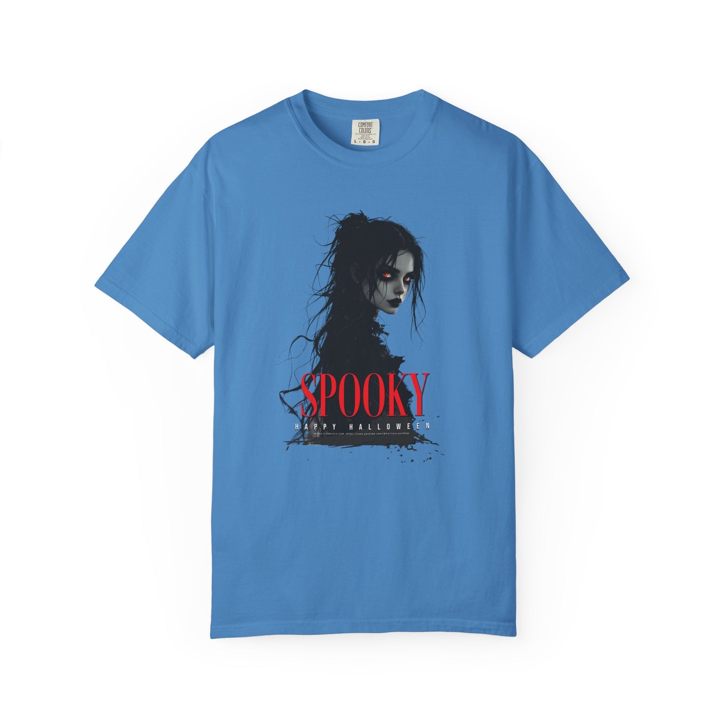 Spooky Gothic Halloween T-Shirt – Dark Witch Aesthetic Tee for Horror Lovers & Fall Vibes Unisex Garment-Dyed T-shirt
