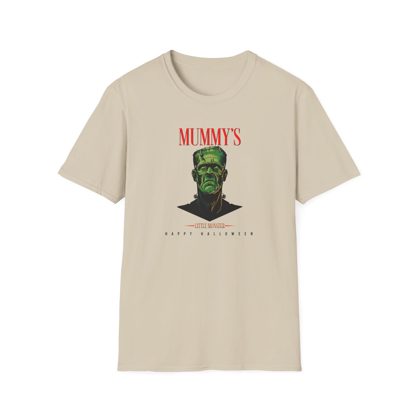 Unisex Softstyle T-Shirt - Mummy's Little Monster Happy Halloween - Light