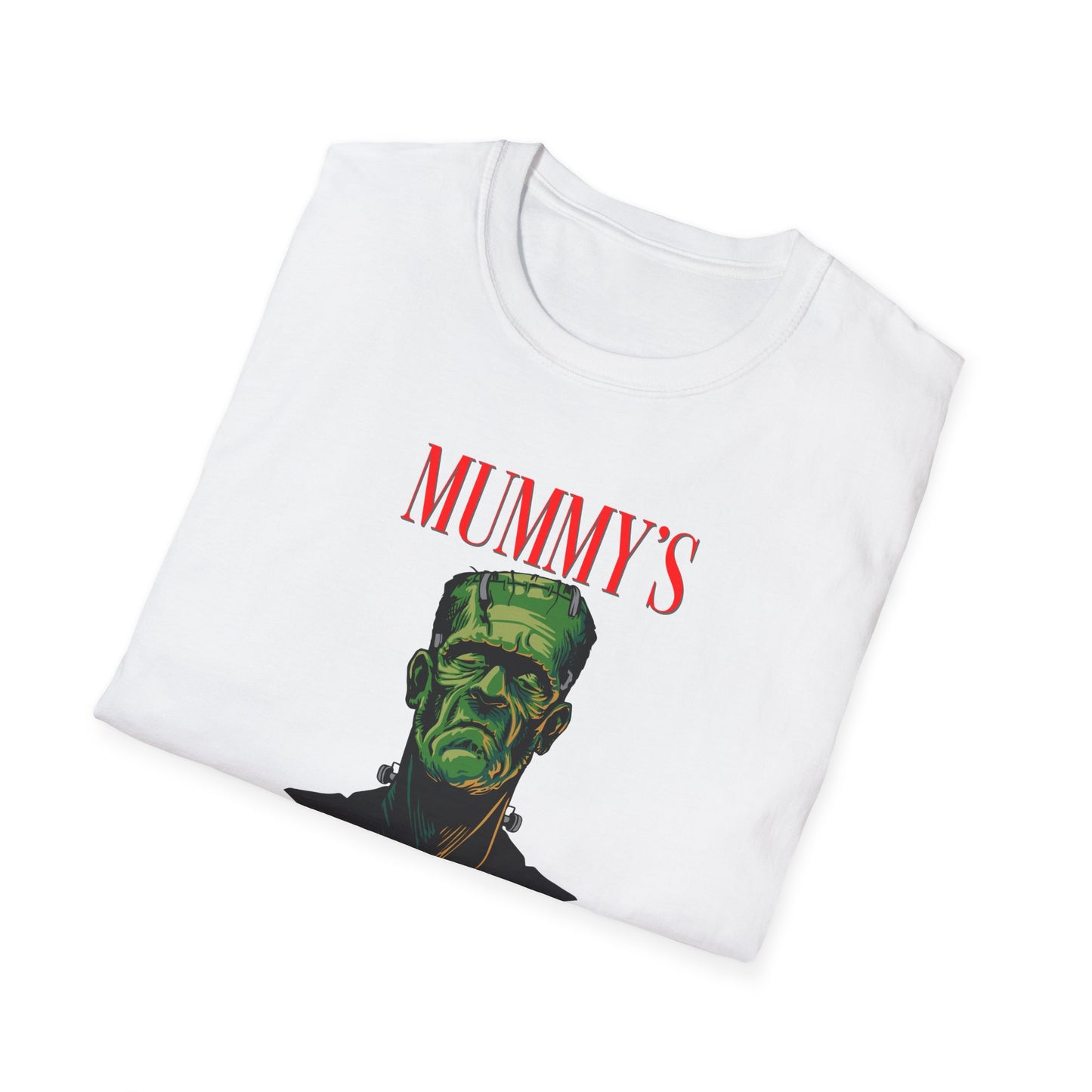 Unisex Softstyle T-Shirt - Mummy's Little Monster Happy Halloween - Light