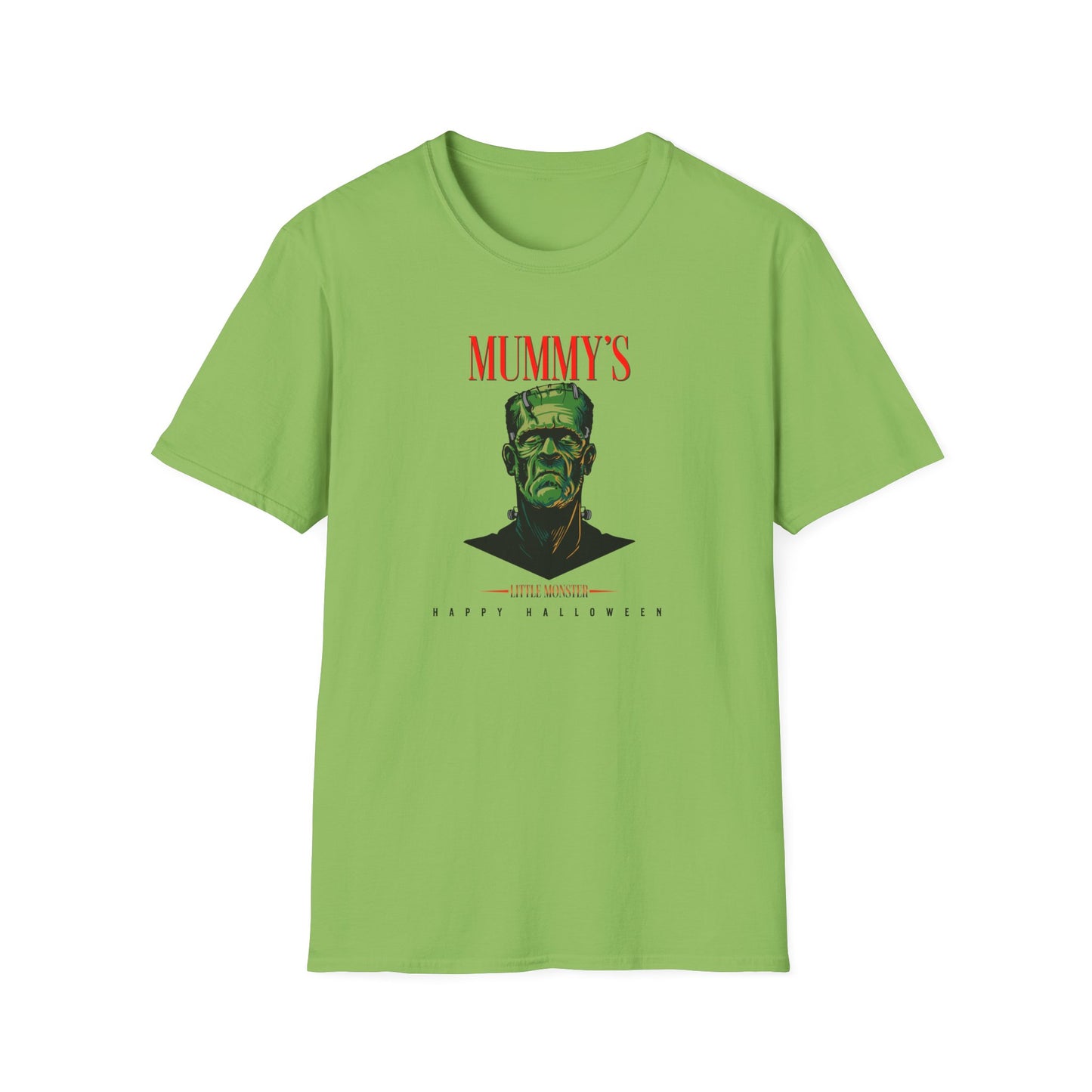 Unisex Softstyle T-Shirt - Mummy's Little Monster Happy Halloween - Light