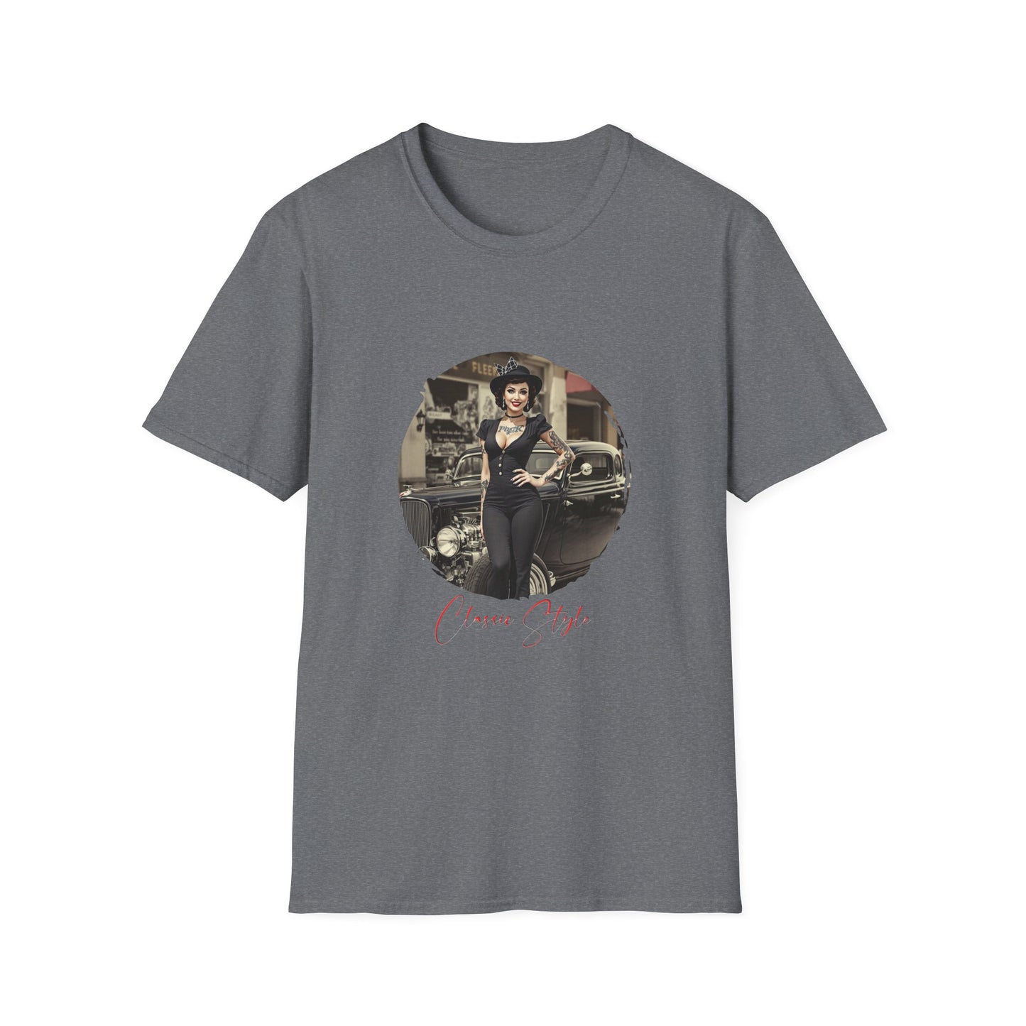 Classic Style - 11, Unisex Softstyle T-Shirt, Retro Car Tee, Automotive Gift, Car Enthusiast Apparel, Classic Cars, Father's Day Gift