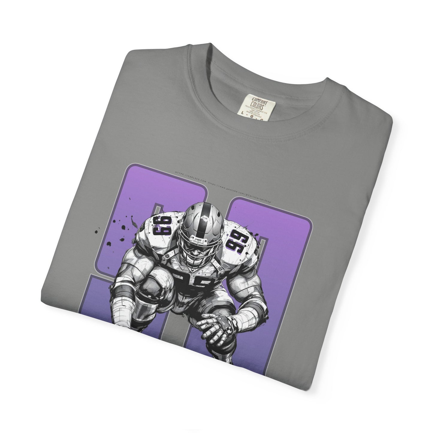 Trench Monster #99 – Powerhouse Football T-Shirt | Bold Lineman Art Tee for Gridiron Fans & Game-Day Warriors Unisex Garment-Dyed T-shirt