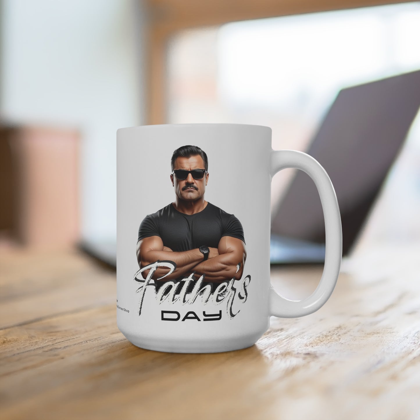Father's Day Mug 0000 - White Text, 15oz Coffee Cup, Gift for Dad, Funny Masculine Mug, Special Occasion Drinkware