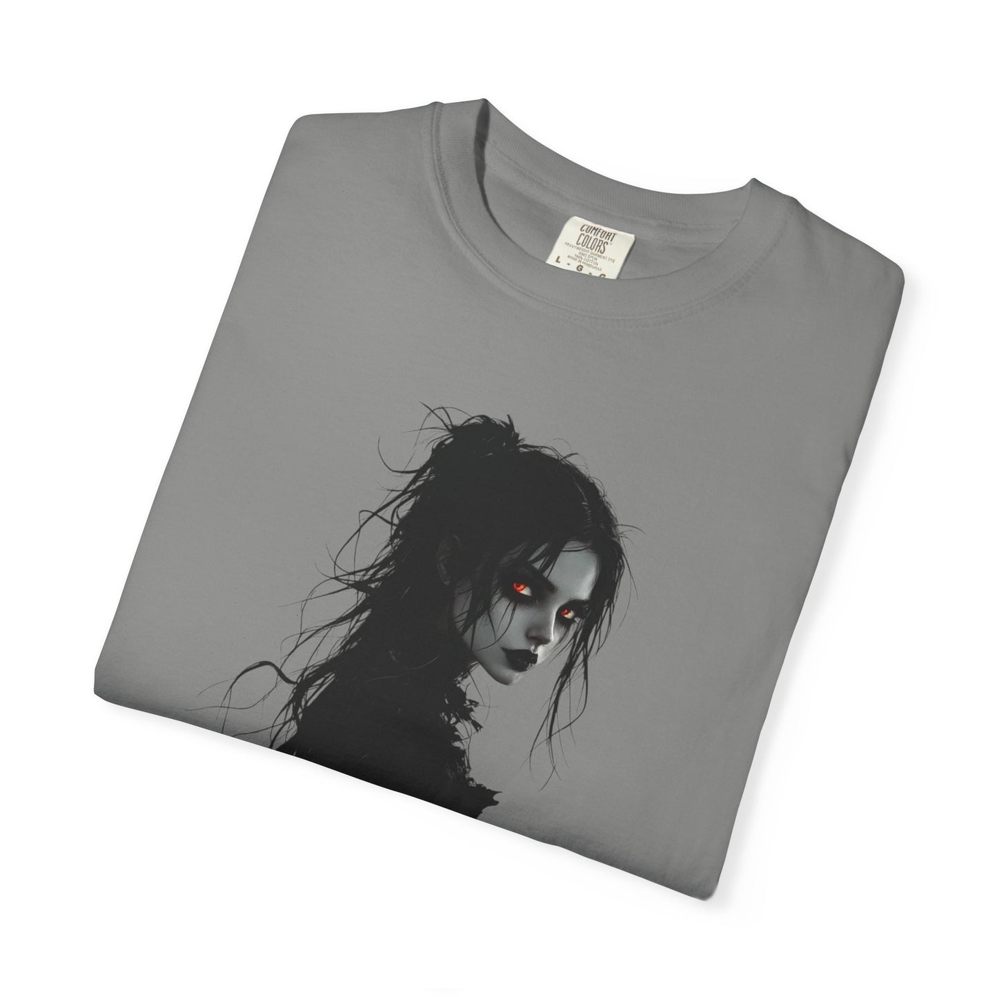 Spooky Gothic Halloween T-Shirt – Dark Witch Aesthetic Tee for Horror Lovers & Fall Vibes Unisex Garment-Dyed T-shirt