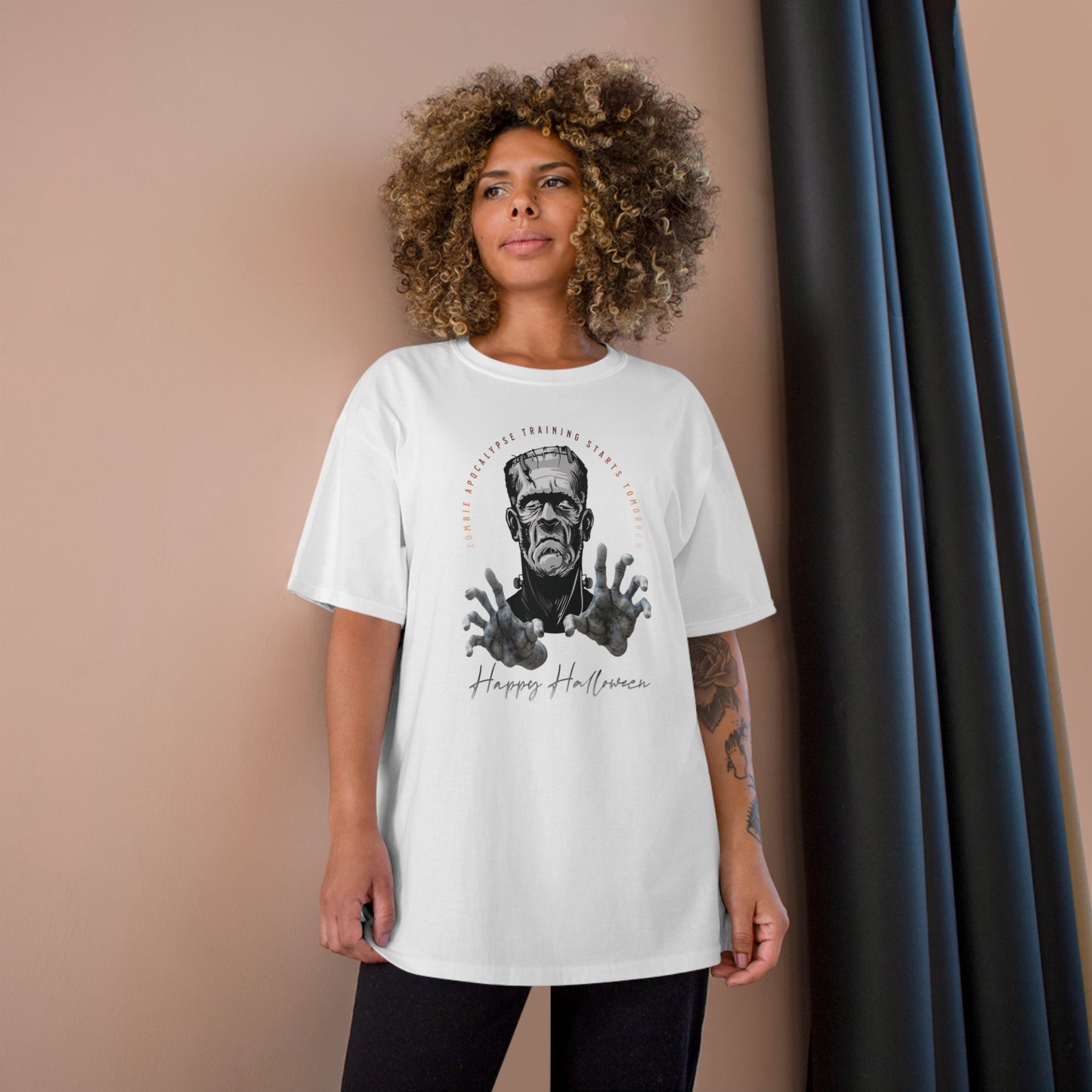 Halloween 005 Frank 01 WB Champion T-Shirt