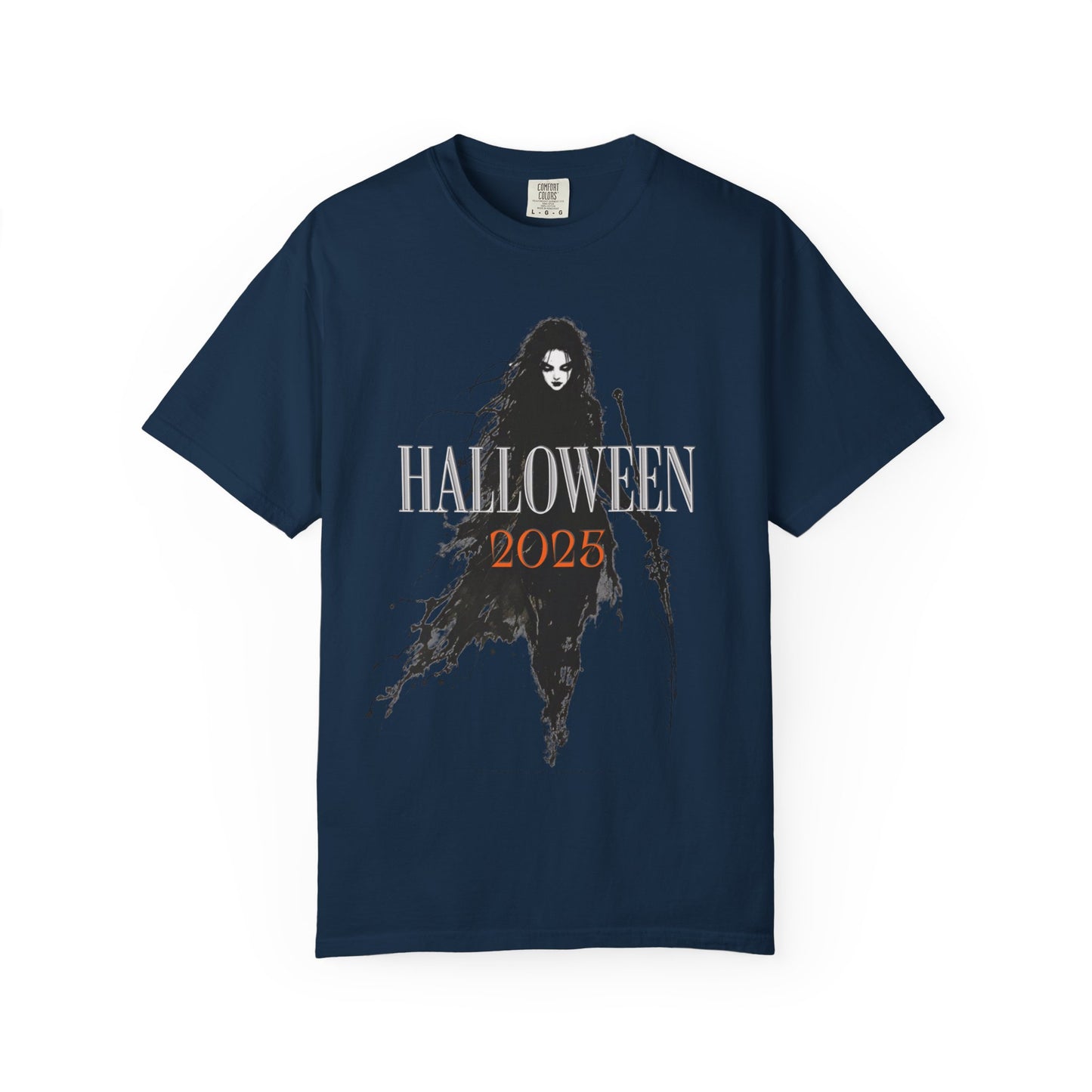Halloween 2025 Gothic Witch T-Shirt – Dark Aesthetic Tee for Spooky Season Lovers Unisex Garment-Dyed T-shirt