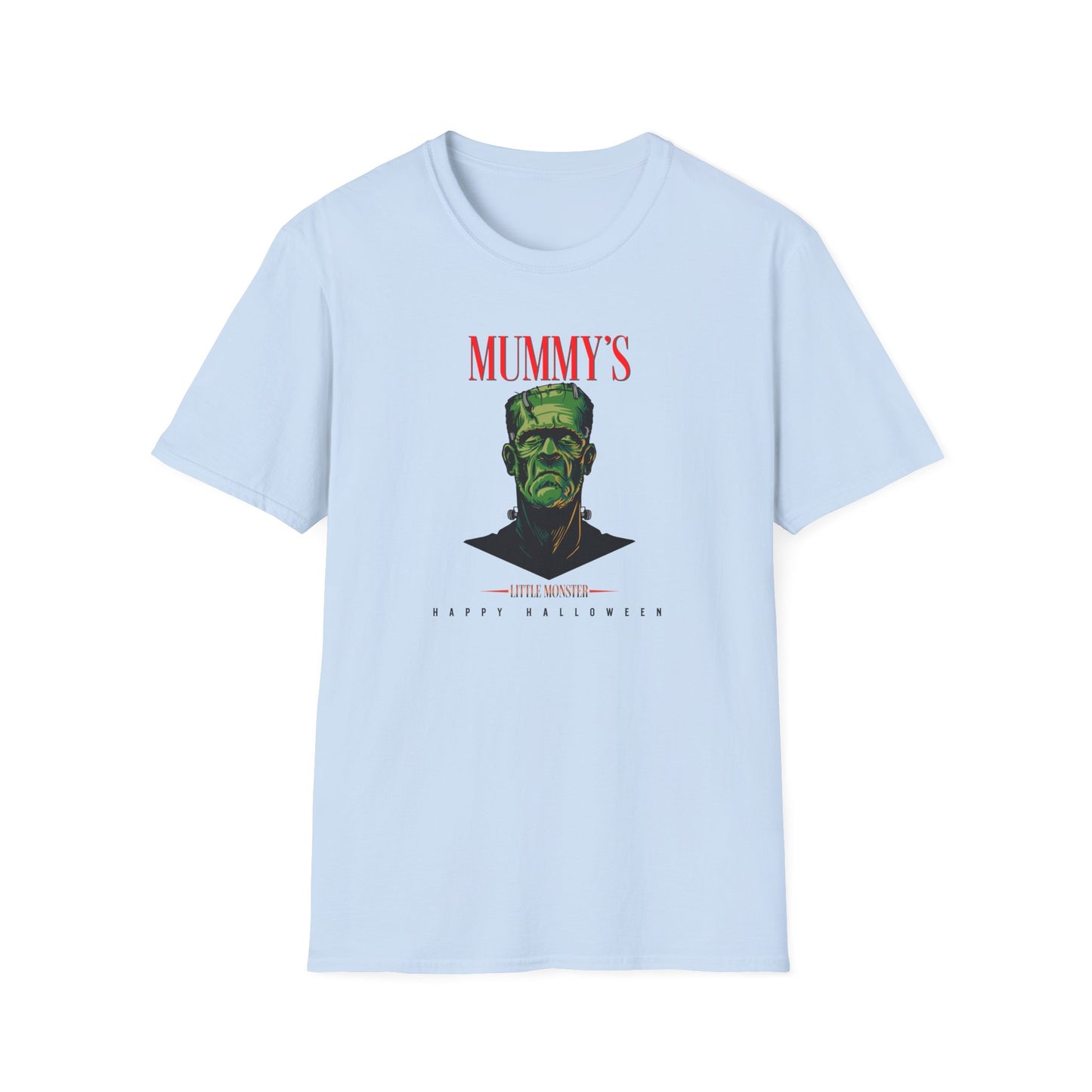 Unisex Softstyle T-Shirt - Mummy's Little Monster Happy Halloween - Light