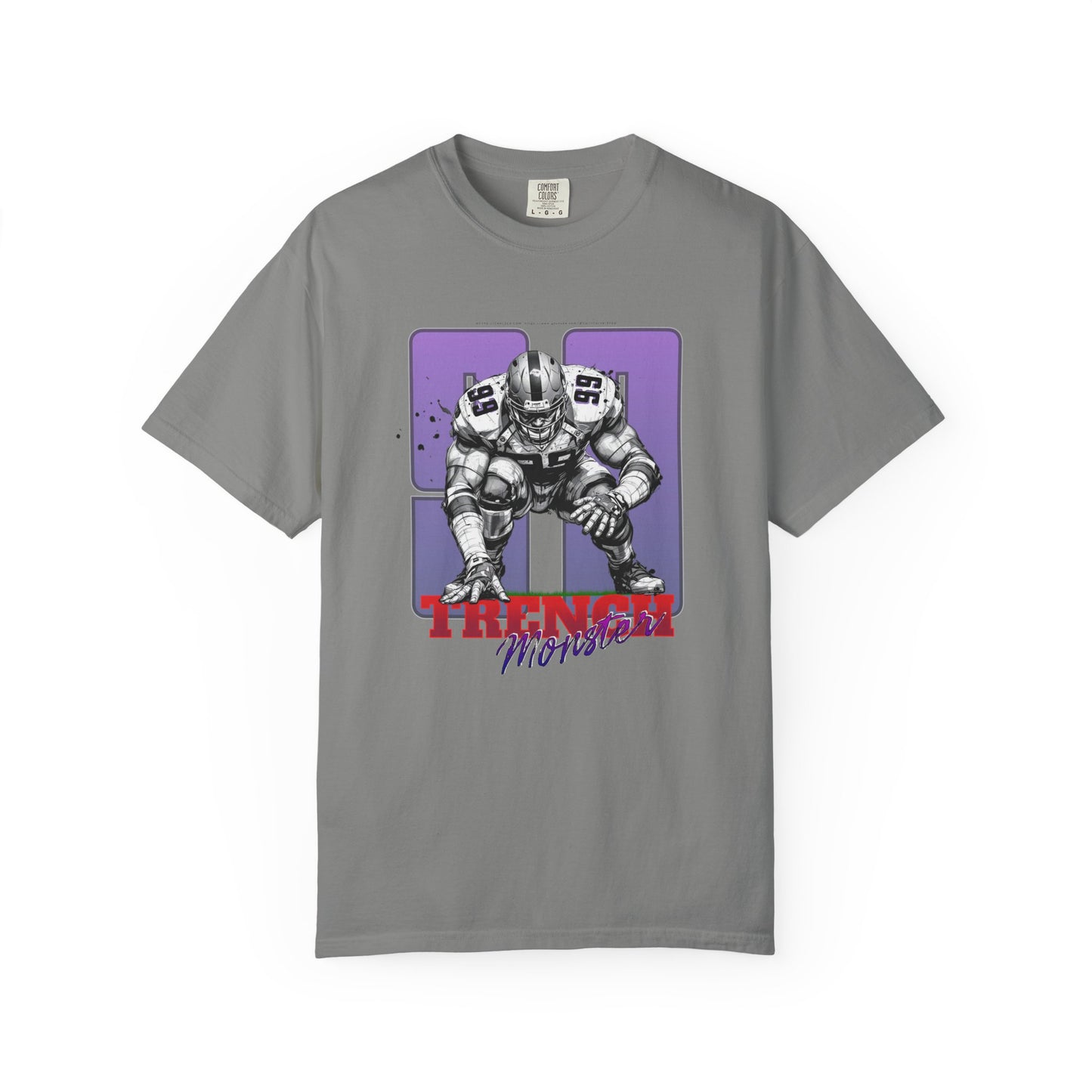 Trench Monster #99 – Powerhouse Football T-Shirt | Bold Lineman Art Tee for Gridiron Fans & Game-Day Warriors Unisex Garment-Dyed T-shirt
