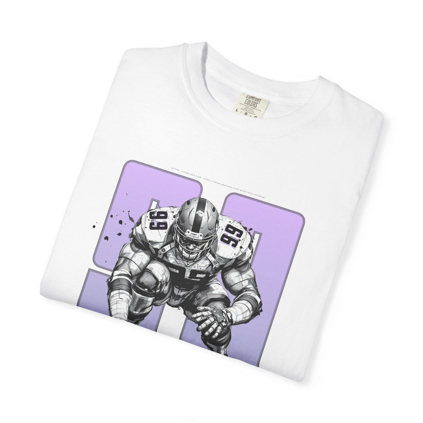 Trench Monster #99 – Powerhouse Football T-Shirt | Bold Lineman Art Tee for Gridiron Fans & Game-Day Warriors Unisex Garment-Dyed T-shirt