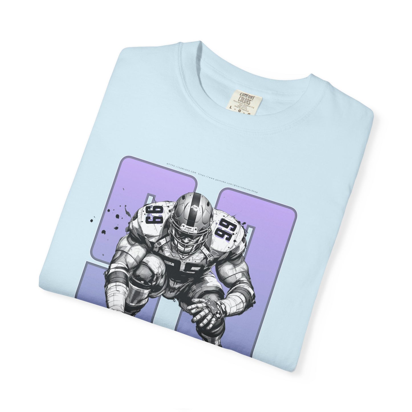 Trench Monster #99 – Powerhouse Football T-Shirt | Bold Lineman Art Tee for Gridiron Fans & Game-Day Warriors Unisex Garment-Dyed T-shirt
