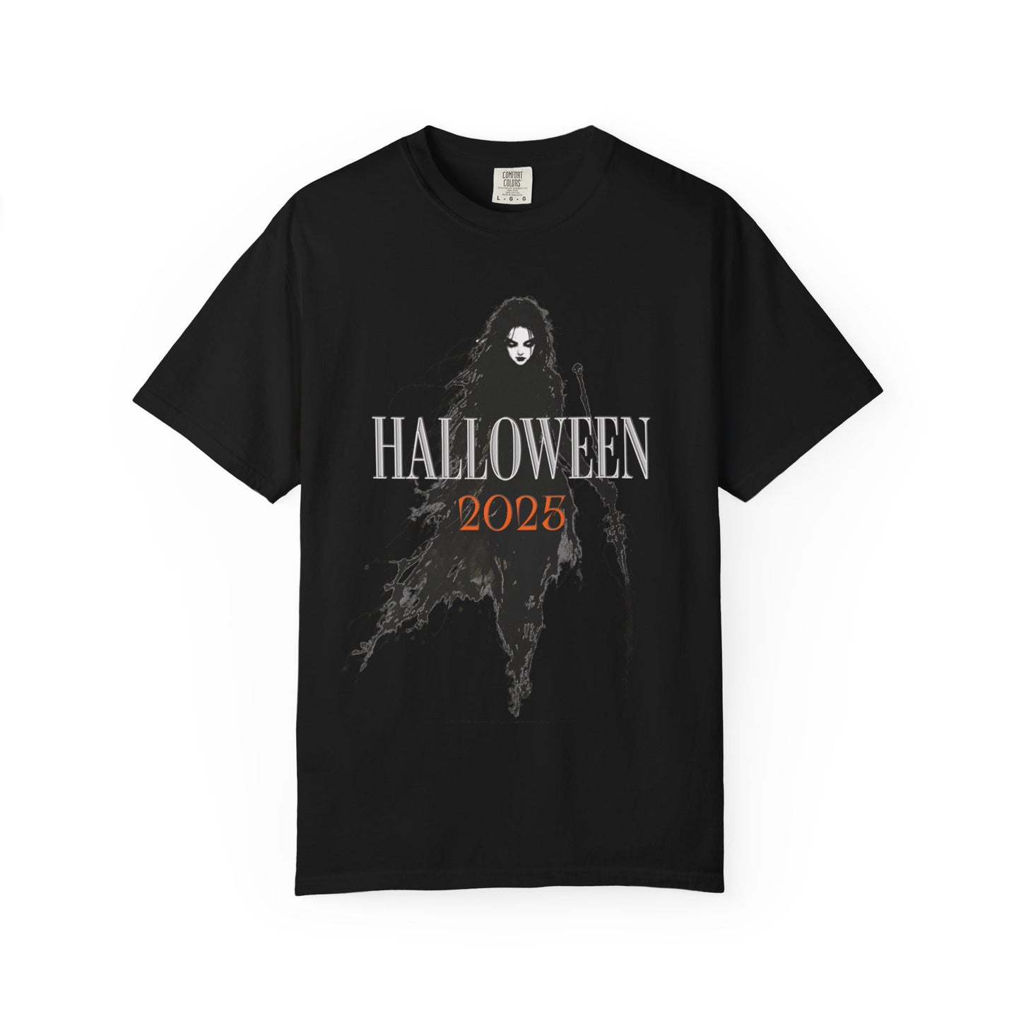 Halloween 2025 Gothic Witch T-Shirt – Dark Aesthetic Tee for Spooky Season Lovers Unisex Garment-Dyed T-shirt