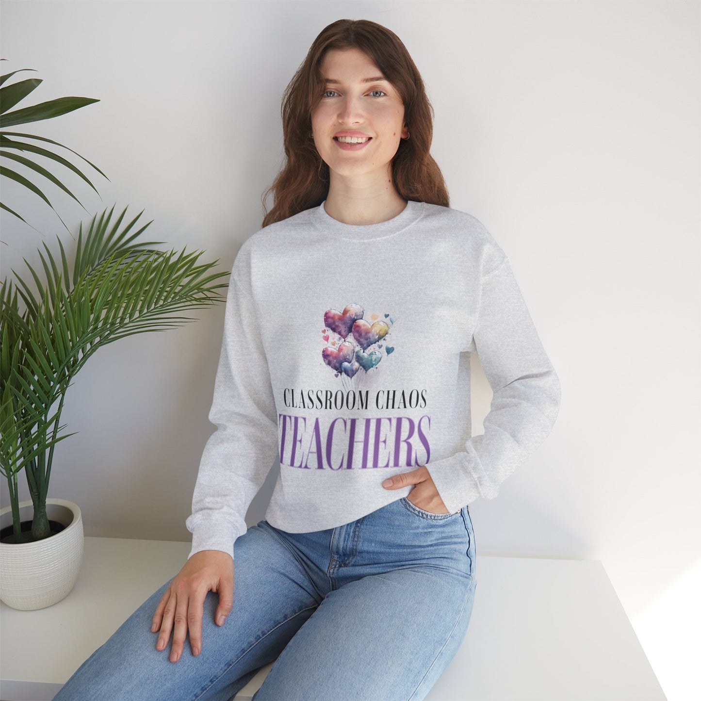 Valentine's Day Teacher Gift Unisex Heavy Blend™ Crewneck Sweatshirt
