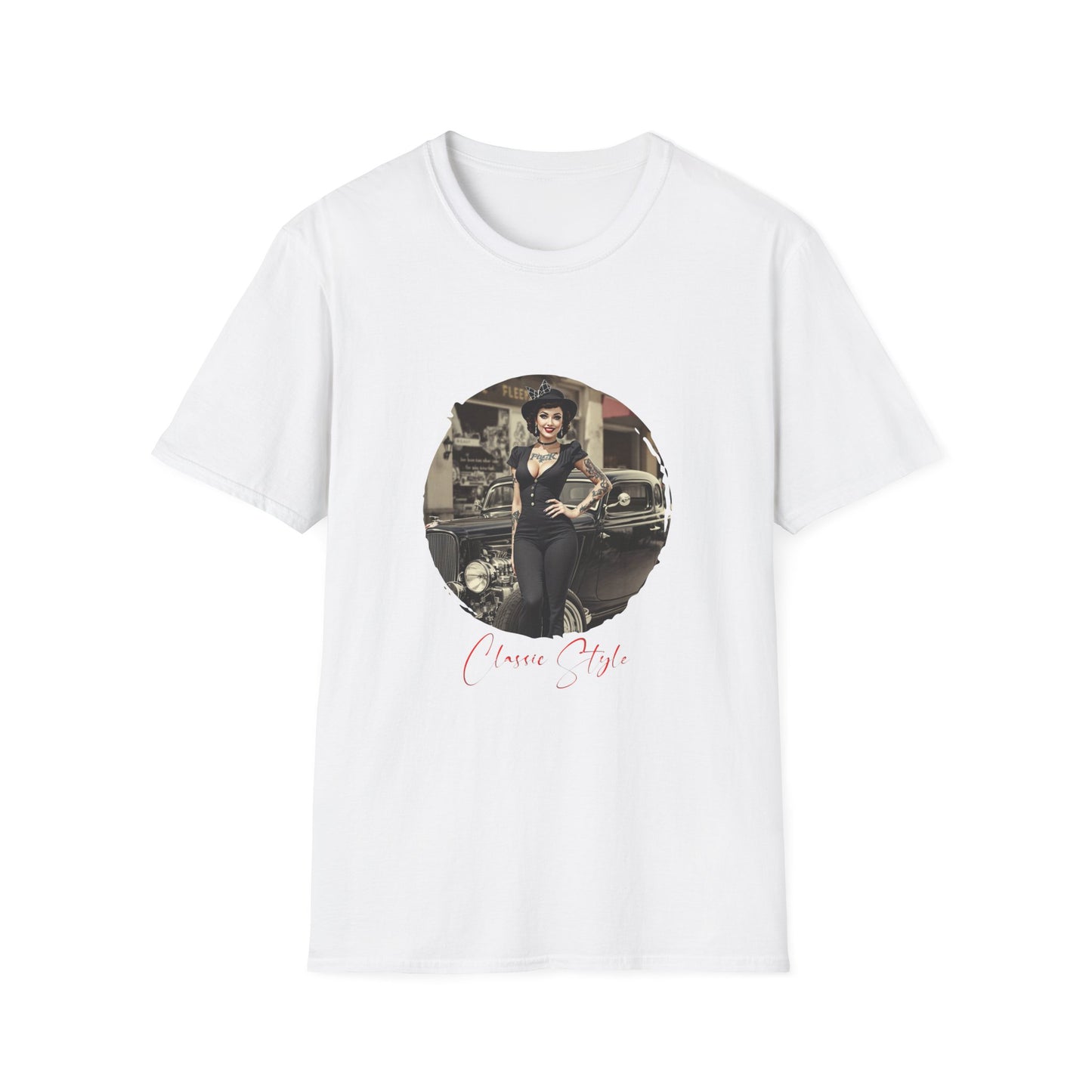 Classic Style - 11, Unisex Softstyle T-Shirt, Retro Car Tee, Automotive Gift, Car Enthusiast Apparel, Classic Cars, Father's Day Gift