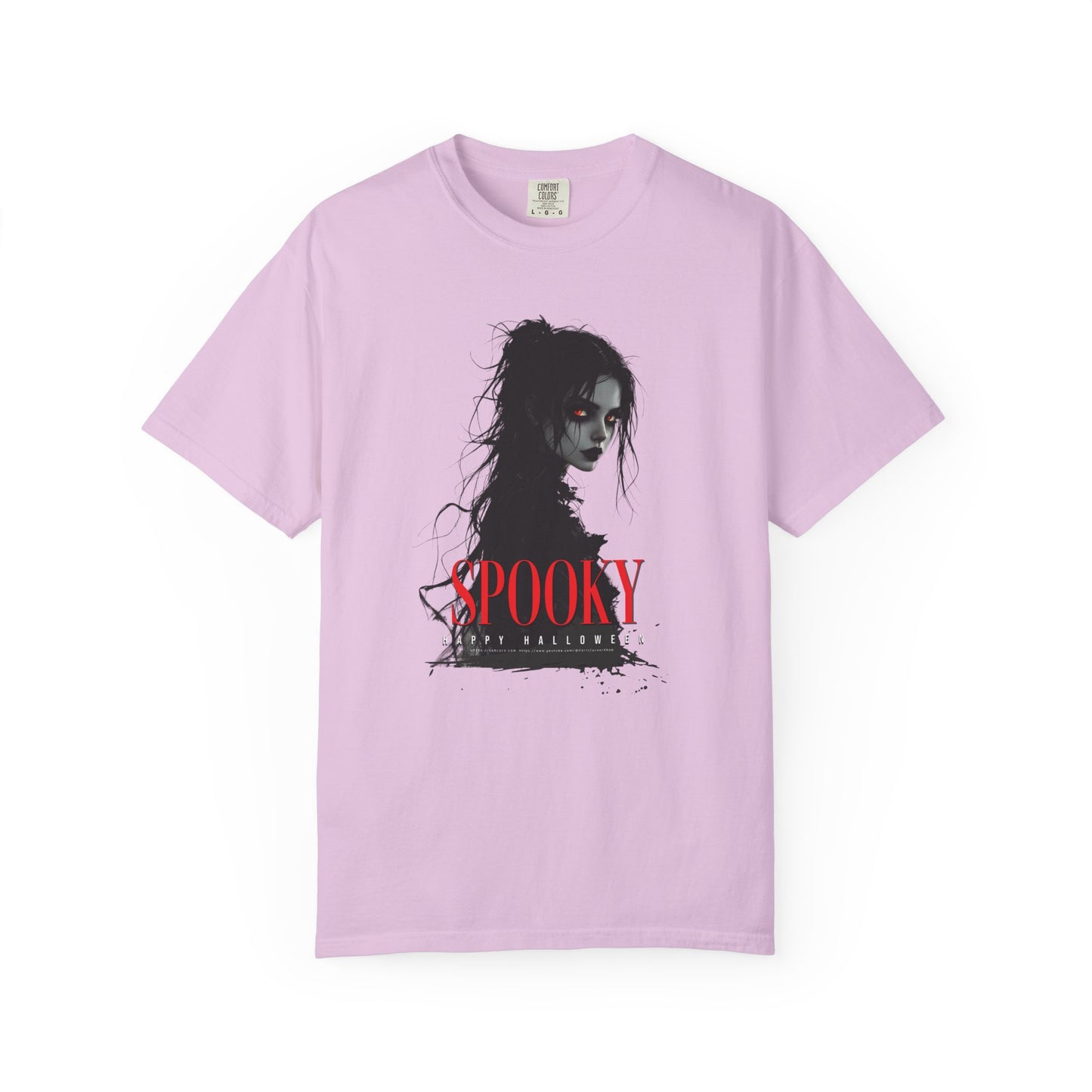 Spooky Gothic Halloween T-Shirt – Dark Witch Aesthetic Tee for Horror Lovers & Fall Vibes Unisex Garment-Dyed T-shirt