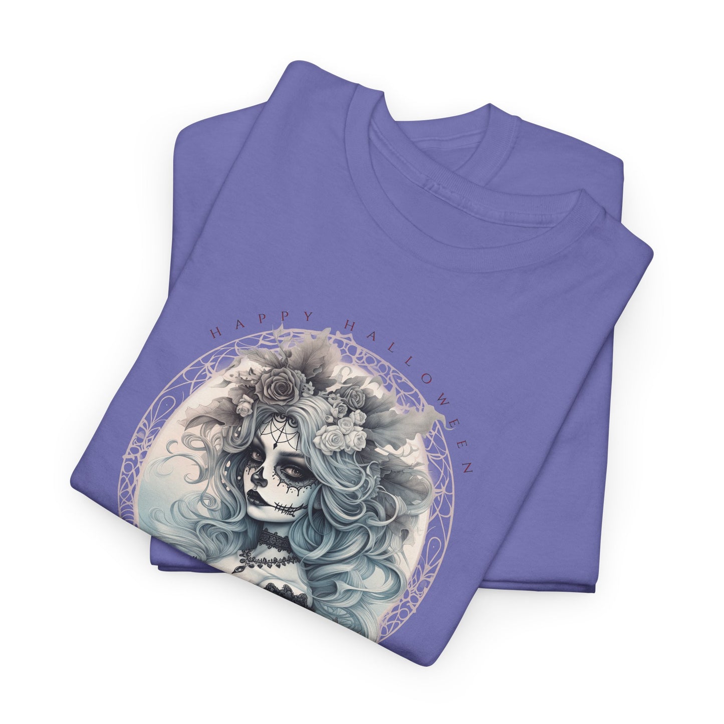 Halloween 021 Dia De Los Muertos WB Unisex Heavy Cotton Tee - Gilden 5000