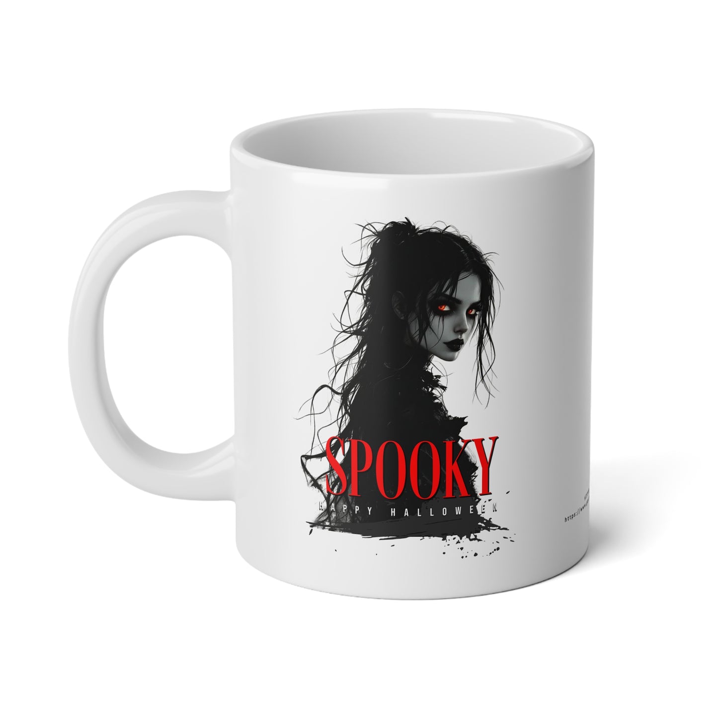 Spooky Gothic Halloween Mug – Dark Witch Coffee Cup for Horror Lovers & Halloween Vibes Jumbo Mug