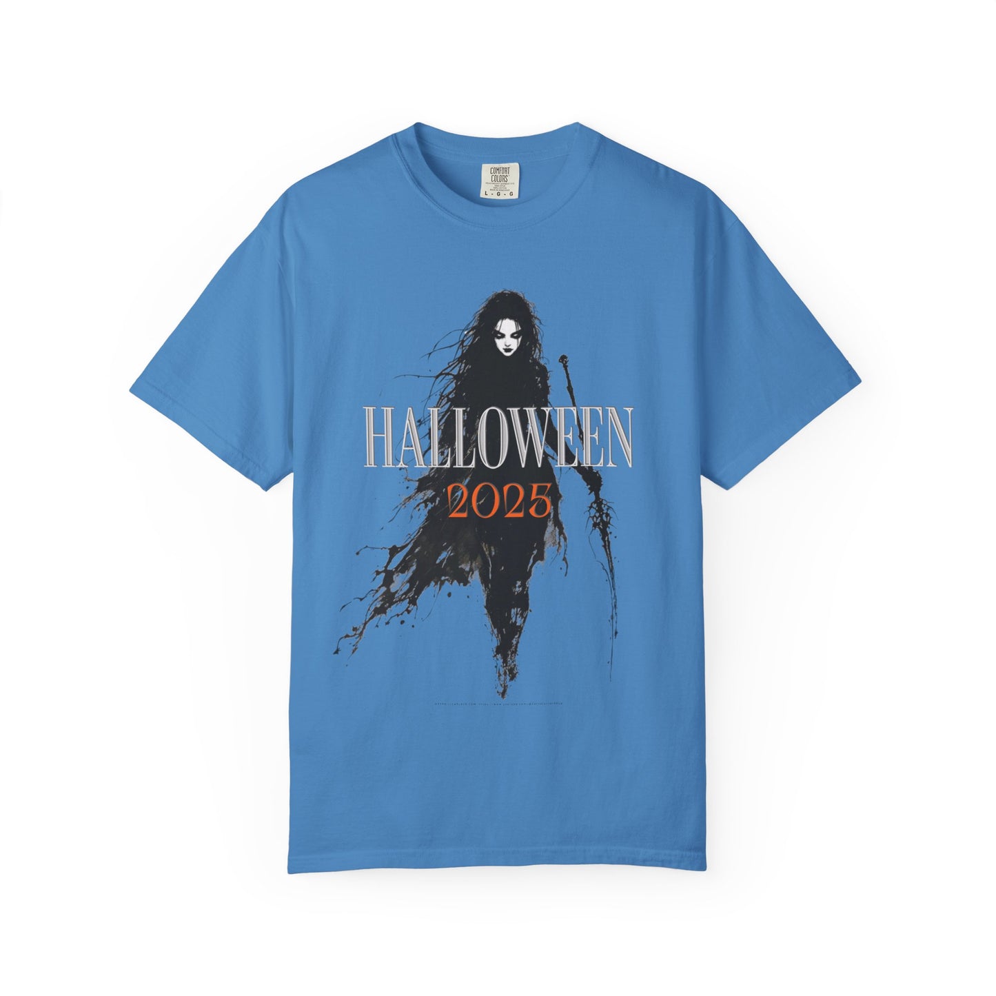 Halloween 2025 Gothic Witch T-Shirt – Dark Aesthetic Tee for Spooky Season Lovers Unisex Garment-Dyed T-shirt