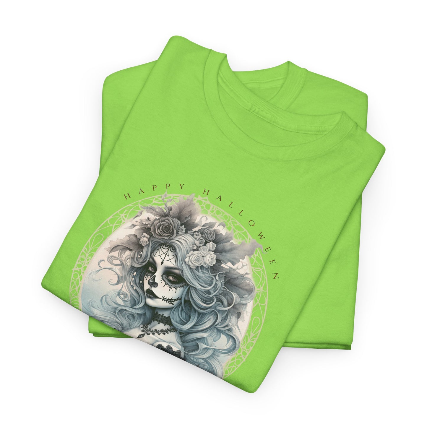Halloween 021 Dia De Los Muertos WB Unisex Heavy Cotton Tee - Gilden 5000
