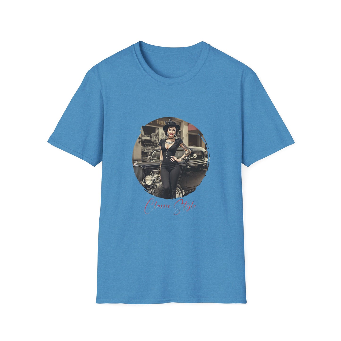 Classic Style - 11, Unisex Softstyle T-Shirt, Retro Car Tee, Automotive Gift, Car Enthusiast Apparel, Classic Cars, Father's Day Gift