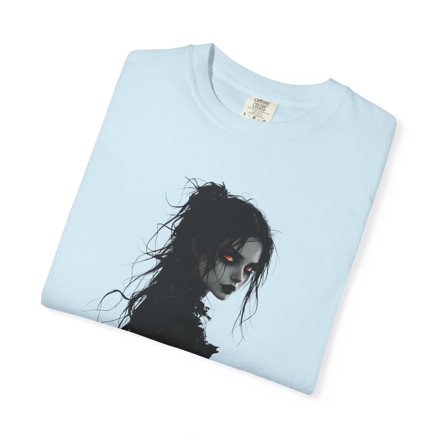 Spooky Gothic Halloween T-Shirt – Dark Witch Aesthetic Tee for Horror Lovers & Fall Vibes Unisex Garment-Dyed T-shirt