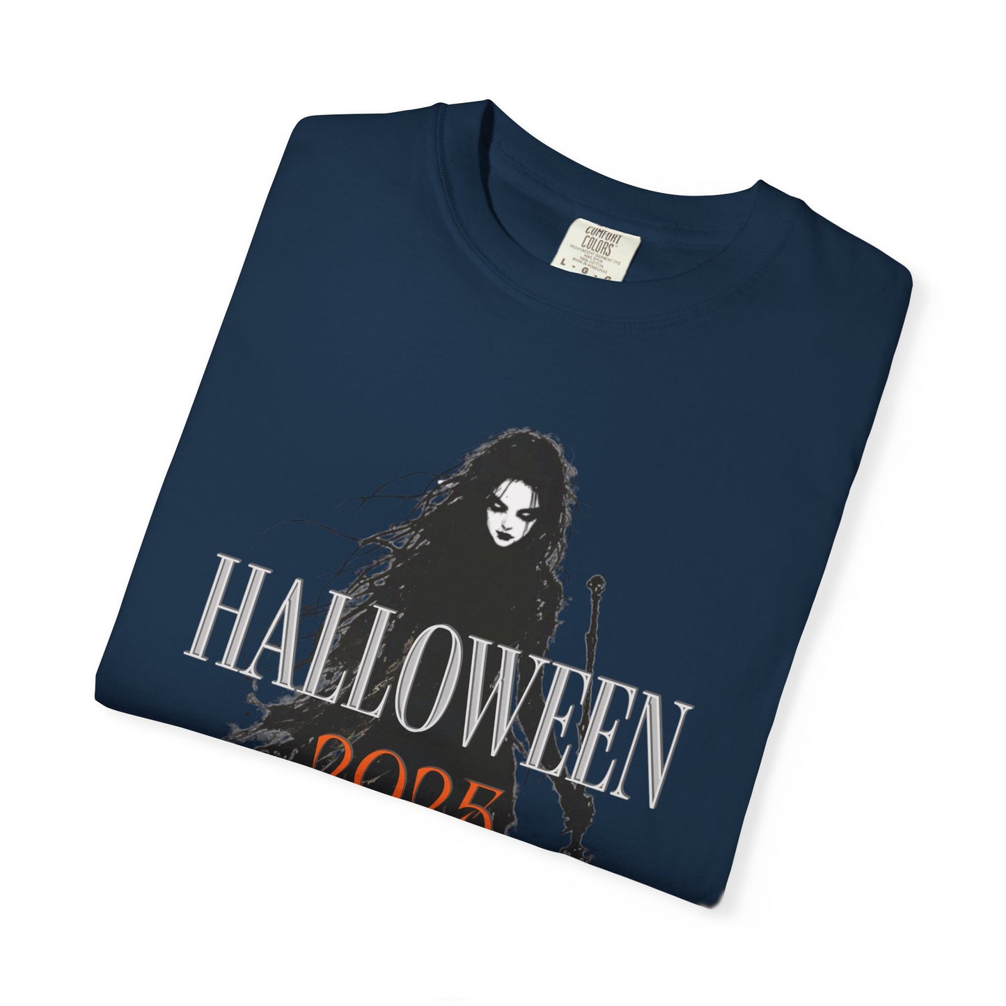 Halloween 2025 Gothic Witch T-Shirt – Dark Aesthetic Tee for Spooky Season Lovers Unisex Garment-Dyed T-shirt