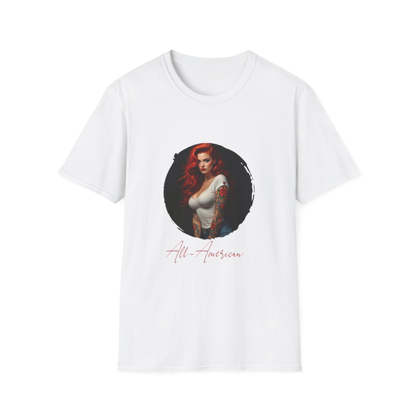 All-American - 10, Unisex Softstyle T-Shirt, Retro Car Tee, Automotive Gift, Car Enthusiast Apparel, Classic Cars, Father's Day Gift
