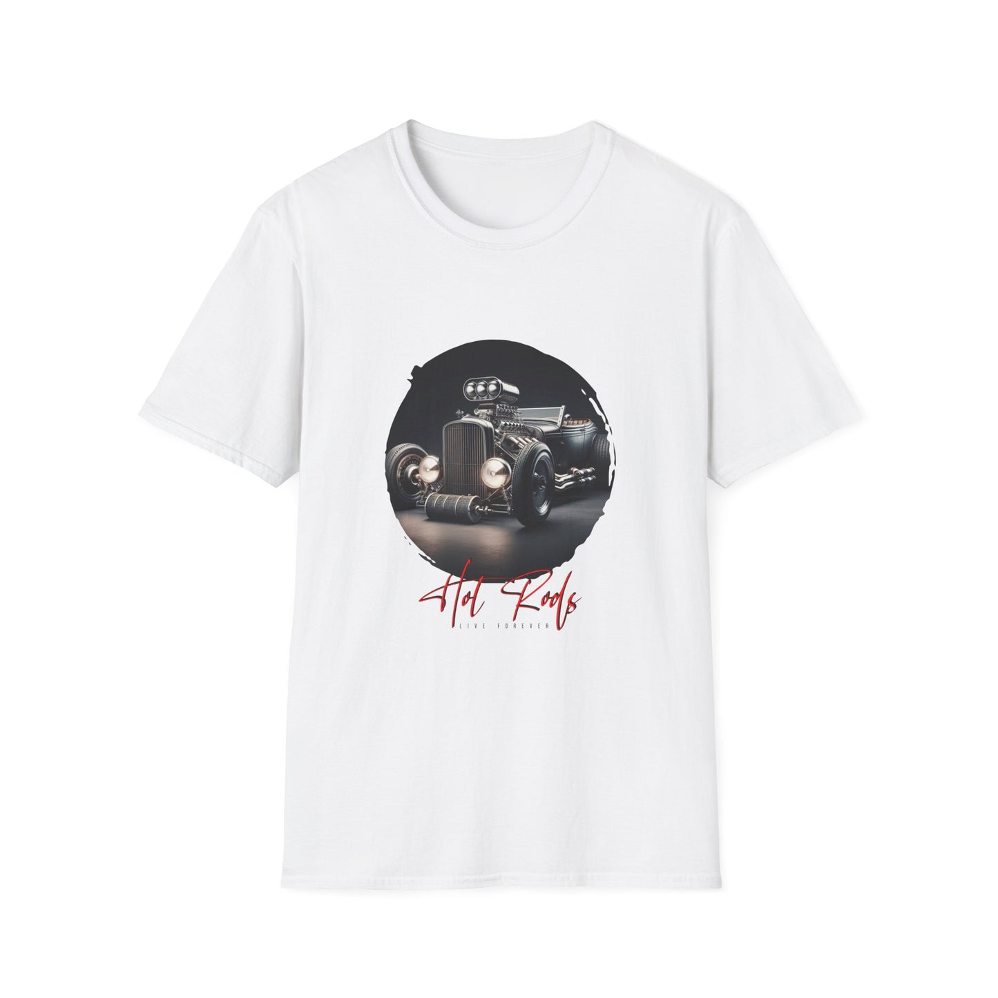 Vintage Hot Rod - 38, Unisex Softstyle T-Shirt, Retro Car Tee, Automotive Gift, Car Enthusiast Apparel, Classic Cars, Father's Day Gift