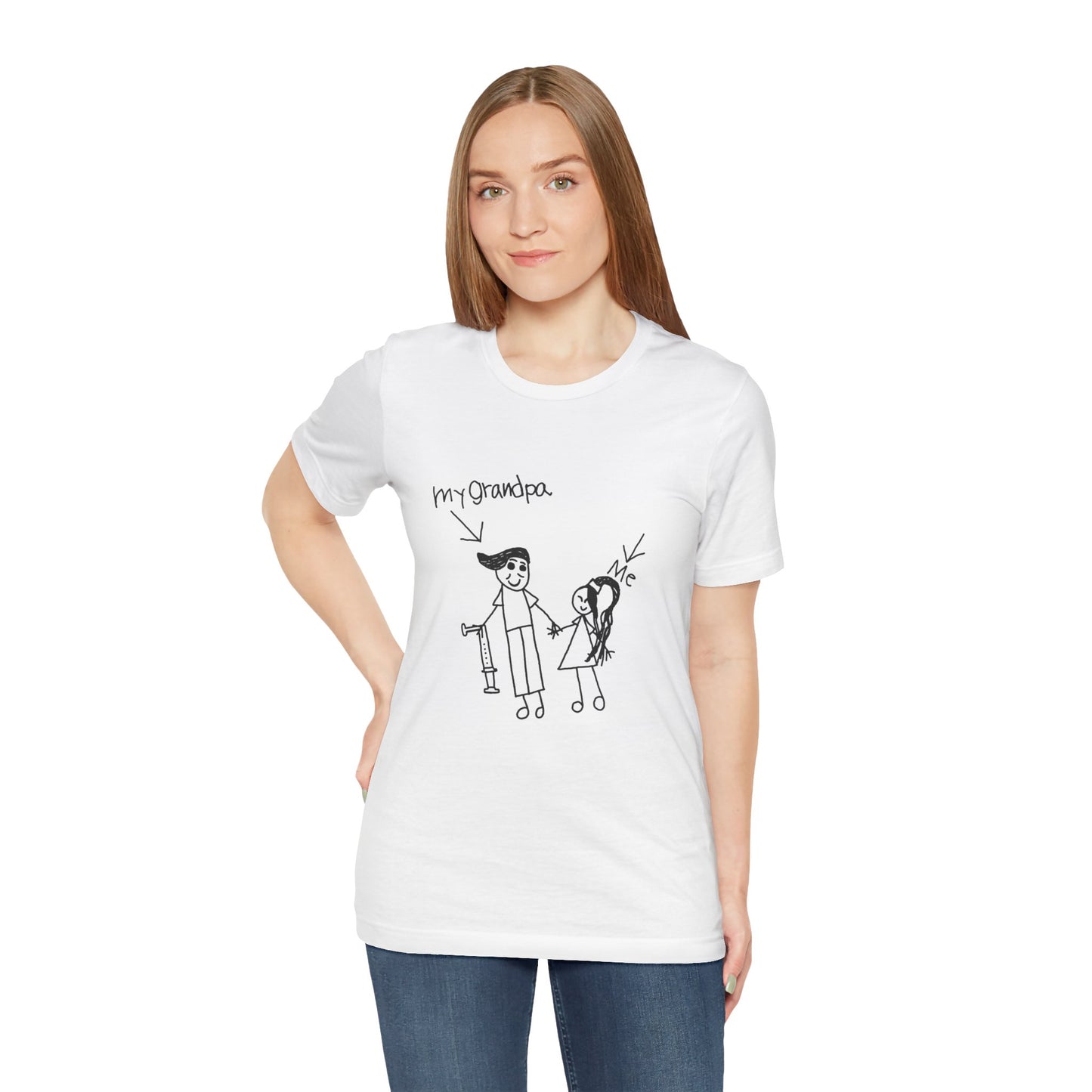 Unisex Jersey Short Sleeve Tee - Grandpa and Niece