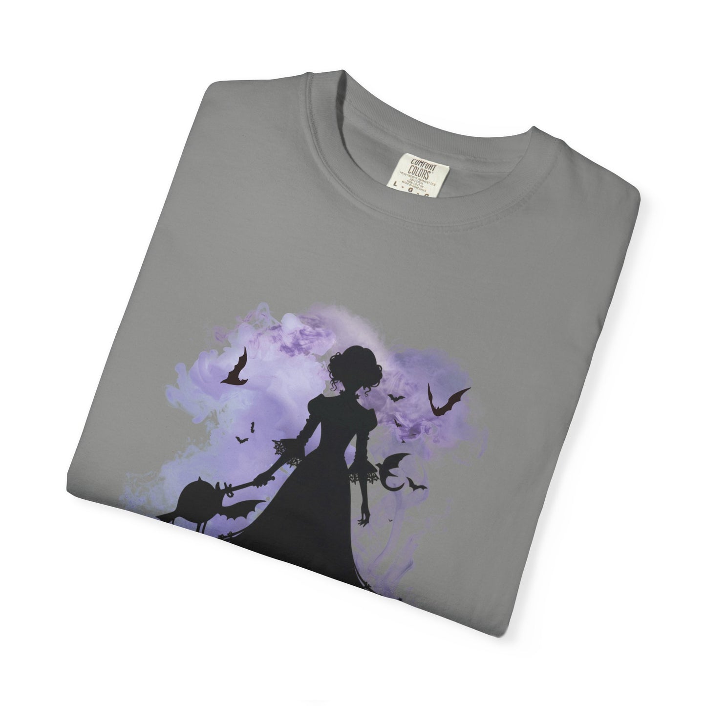 Gothic Halloween Witch Silhouette Spooky Aesthetic for Trick-or-Treat & Halloween Lovers Unisex Garment-Dyed T-shirt