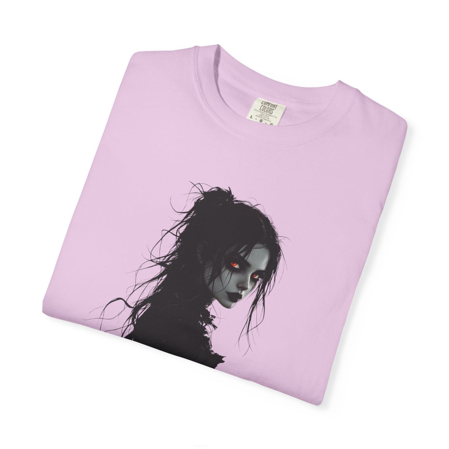 Spooky Gothic Halloween T-Shirt – Dark Witch Aesthetic Tee for Horror Lovers & Fall Vibes Unisex Garment-Dyed T-shirt