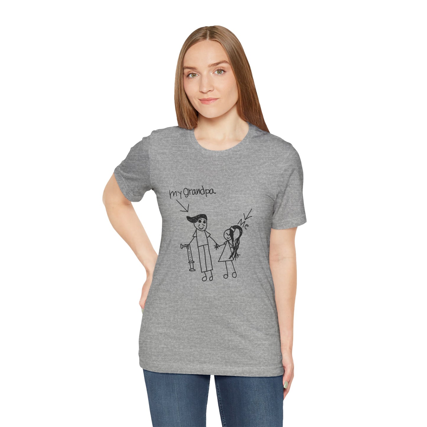 Unisex Jersey Short Sleeve Tee - Grandpa and Niece