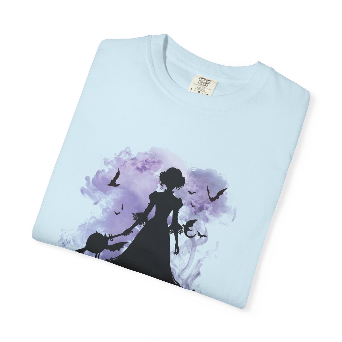 Gothic Halloween Witch Silhouette Spooky Aesthetic for Trick-or-Treat & Halloween Lovers Unisex Garment-Dyed T-shirt