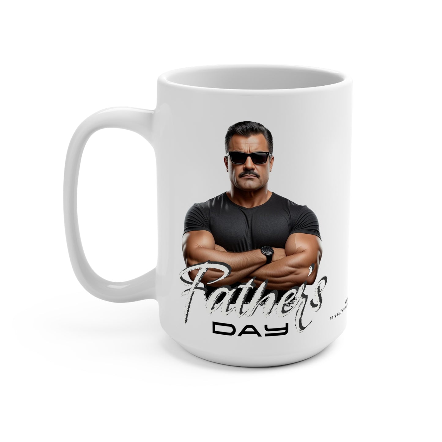 Father's Day Mug 0000 - White Text, 15oz Coffee Cup, Gift for Dad, Funny Masculine Mug, Special Occasion Drinkware