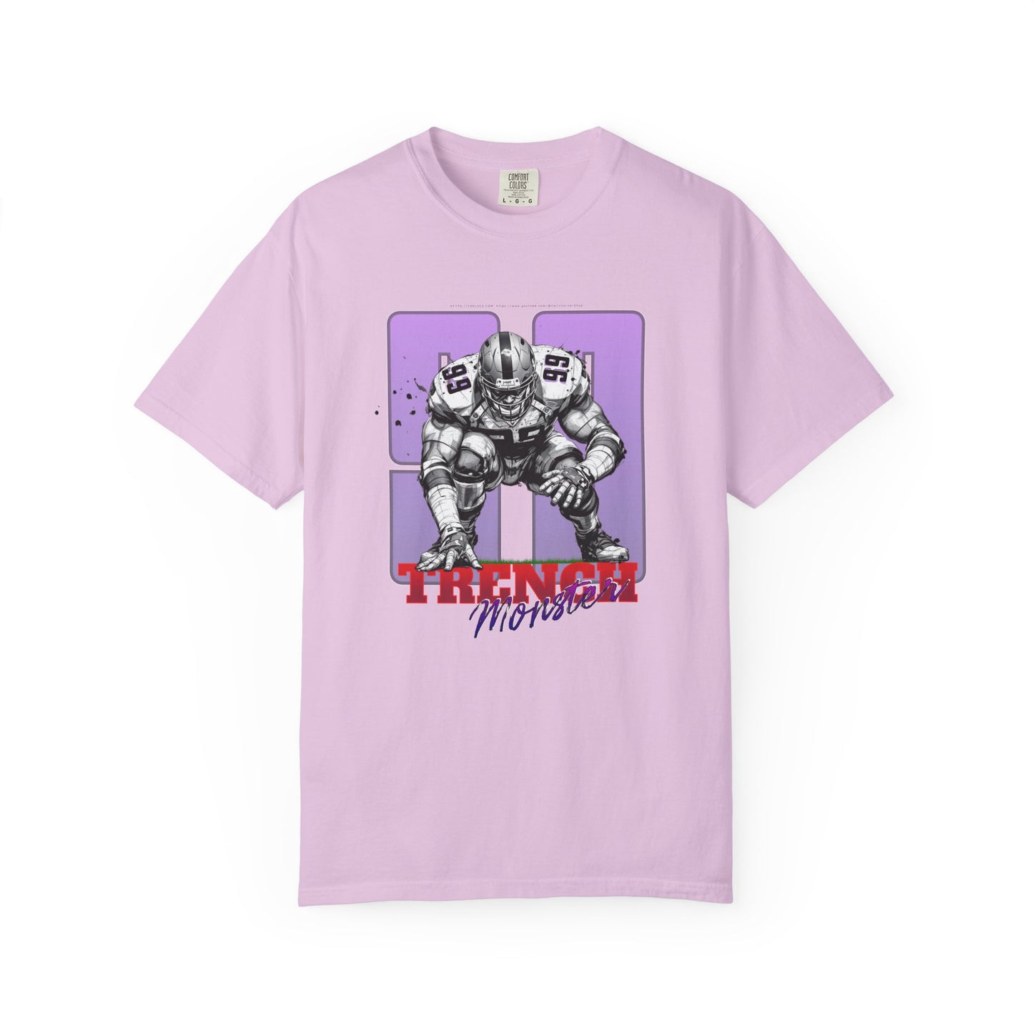 Trench Monster #99 – Powerhouse Football T-Shirt | Bold Lineman Art Tee for Gridiron Fans & Game-Day Warriors Unisex Garment-Dyed T-shirt