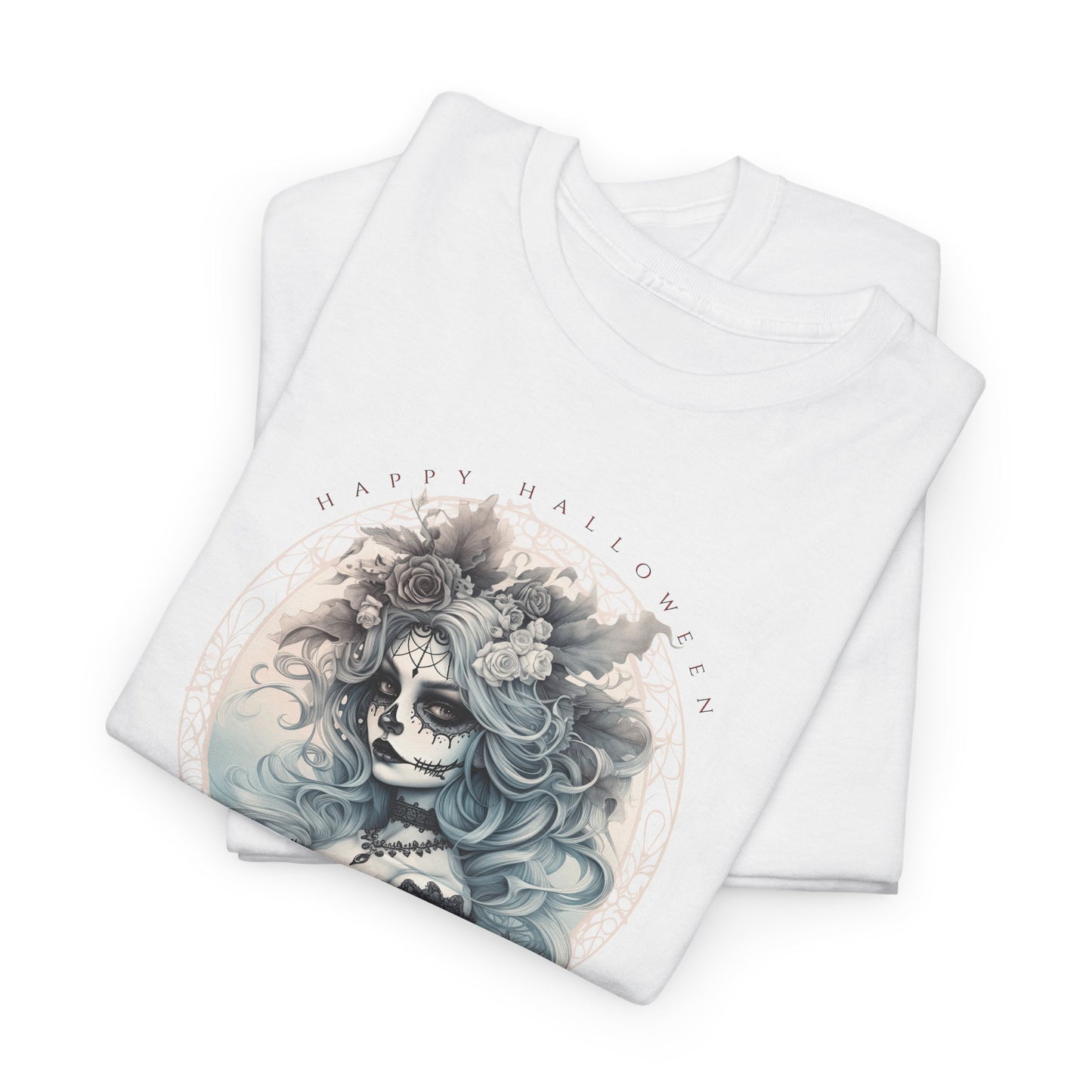 Halloween 021 Dia De Los Muertos WB Unisex Heavy Cotton Tee - Gilden 5000