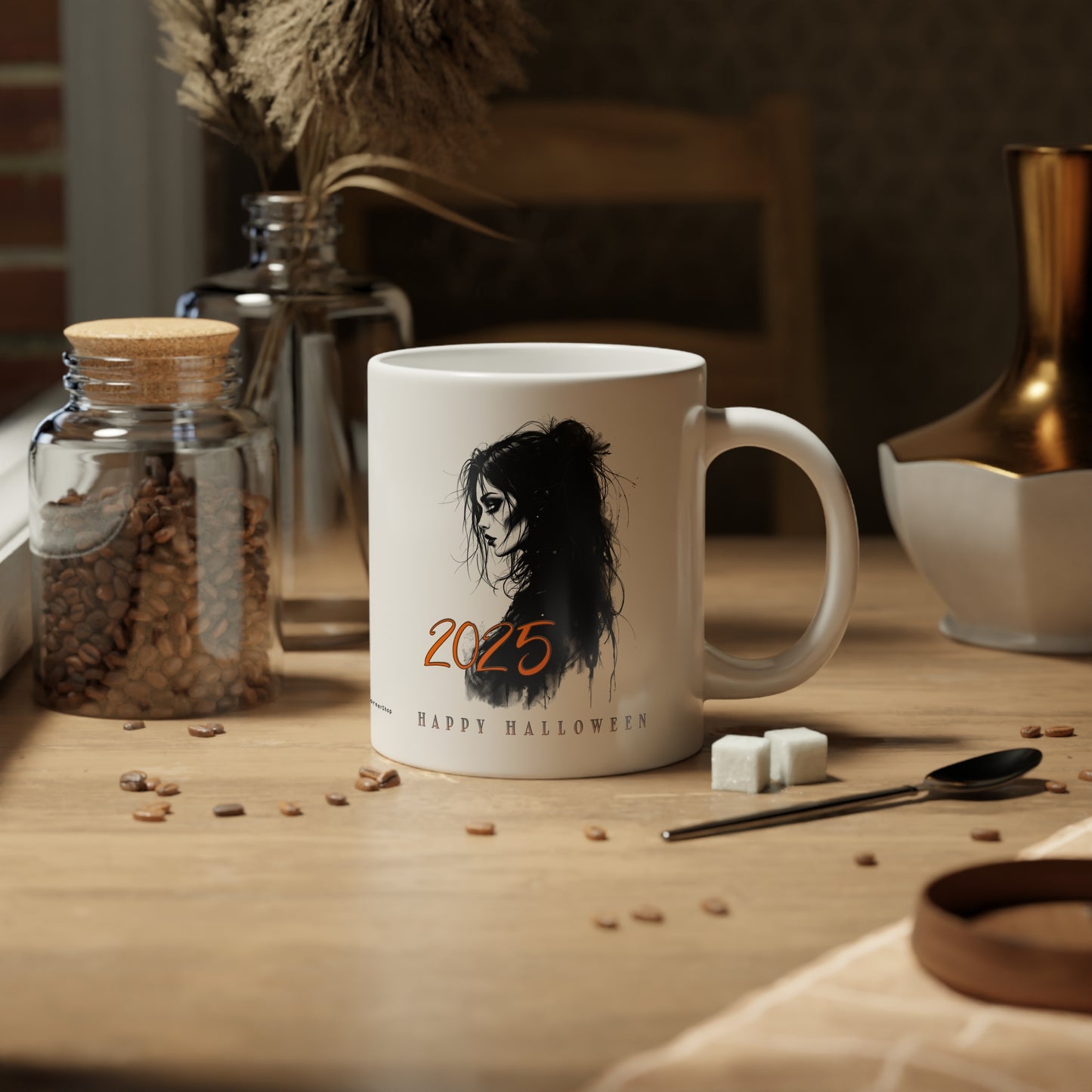 Halloween 2025 Gothic Witch Torso – Dark Fantasy Aesthetic for Horror Spooky Season Lovers Jumbo Coffee