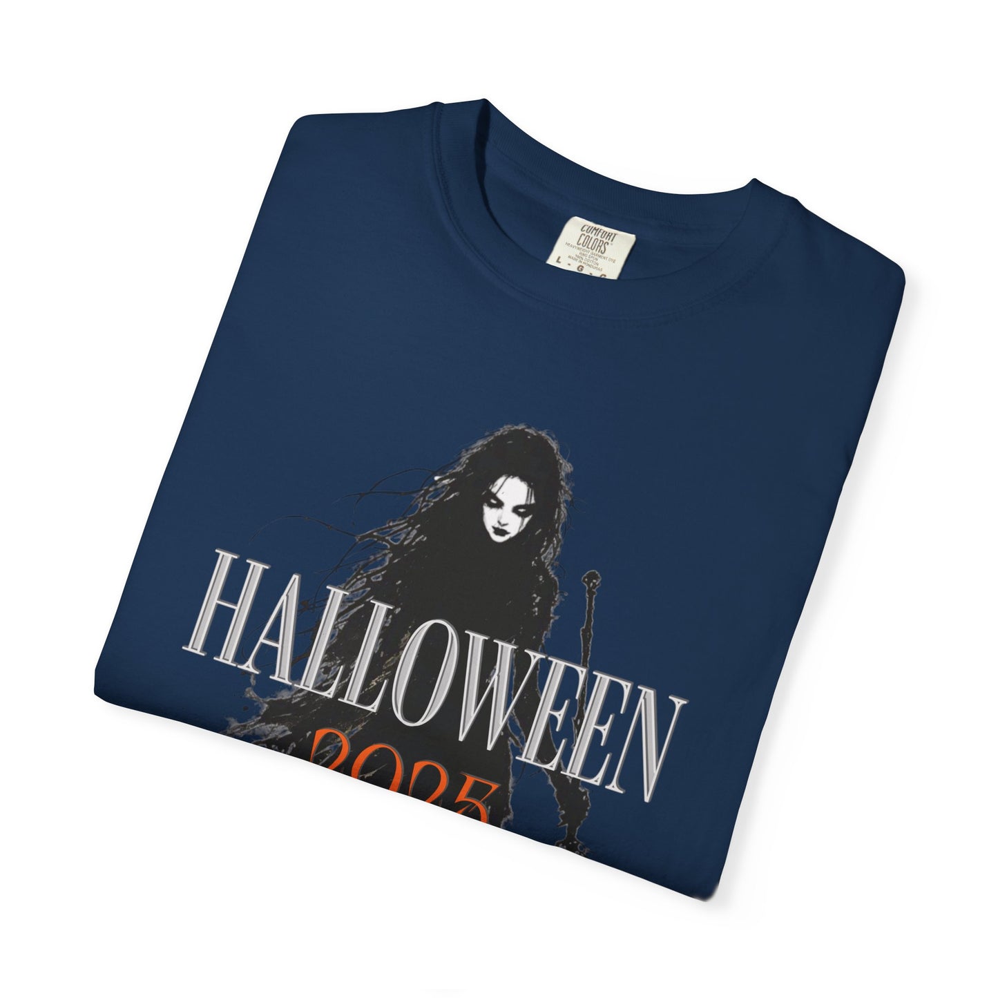 Halloween 2025 Gothic Witch T-Shirt – Dark Aesthetic Tee for Spooky Season Lovers Unisex Garment-Dyed T-shirt