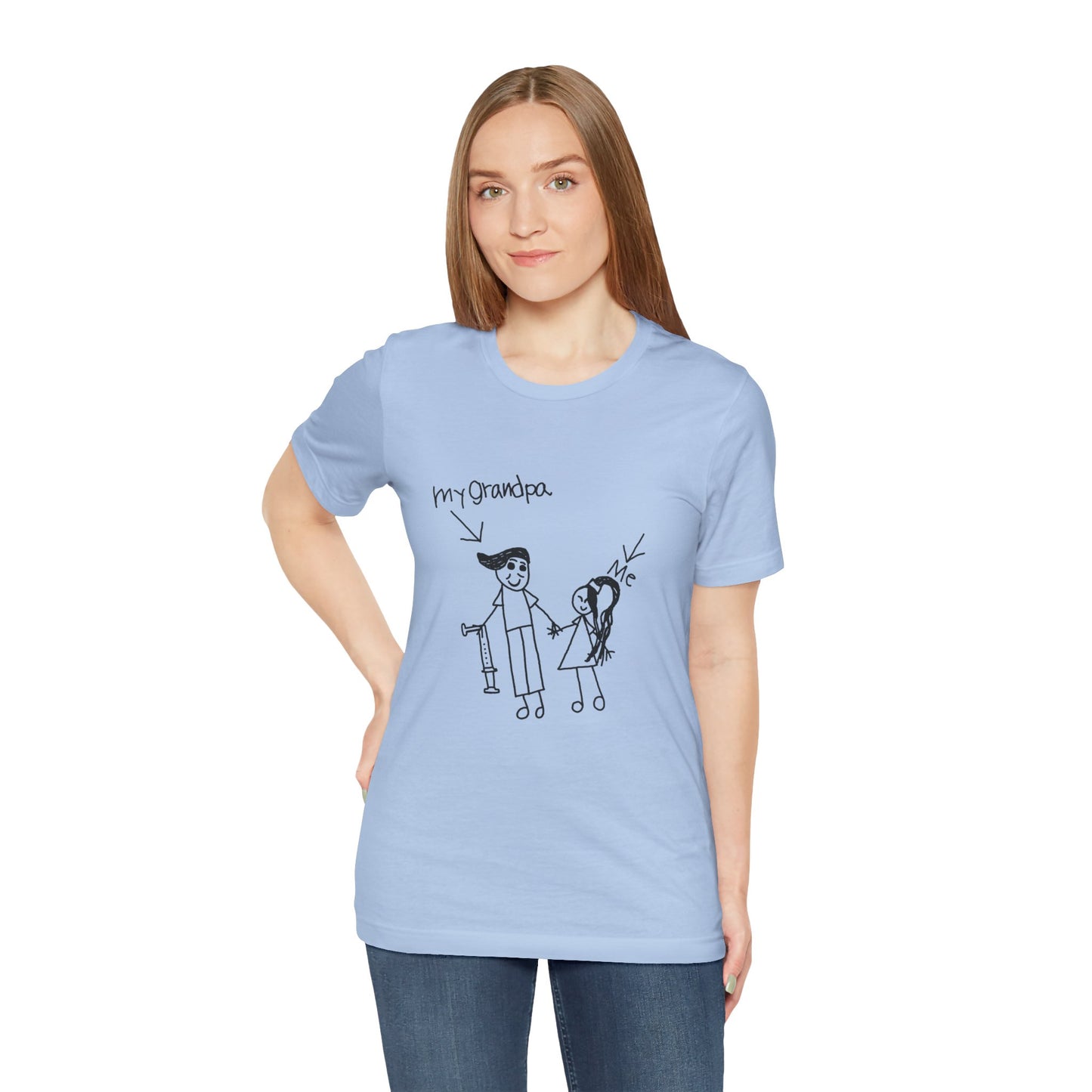 Unisex Jersey Short Sleeve Tee - Grandpa and Niece