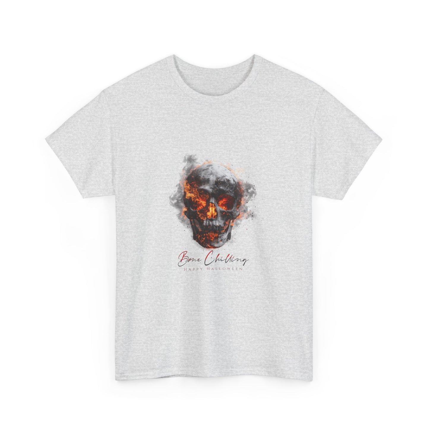 Bon Chilling Skull Graphic Unisex Heavy Cotton Tee - 001